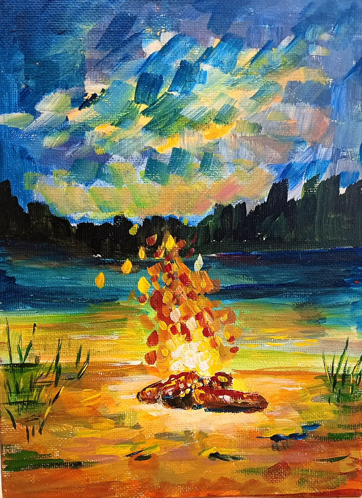 Картина «Теплый вечер» — Маргарита Соколова, Пейзаж, аукцион Artstore