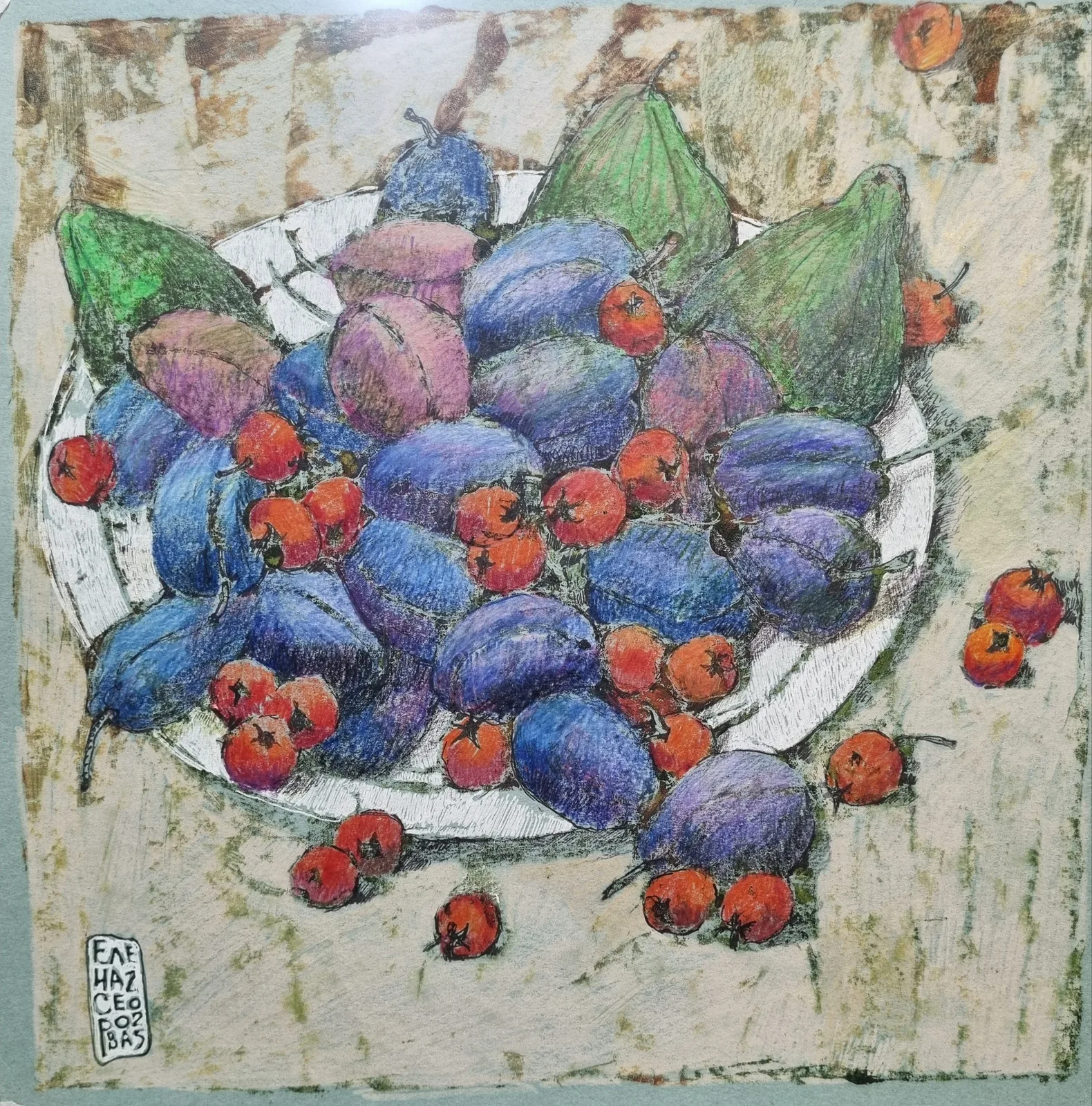 Картина «"Ягодные ритмы"» — Елена Серова, Натюрморт, аукцион Artstore