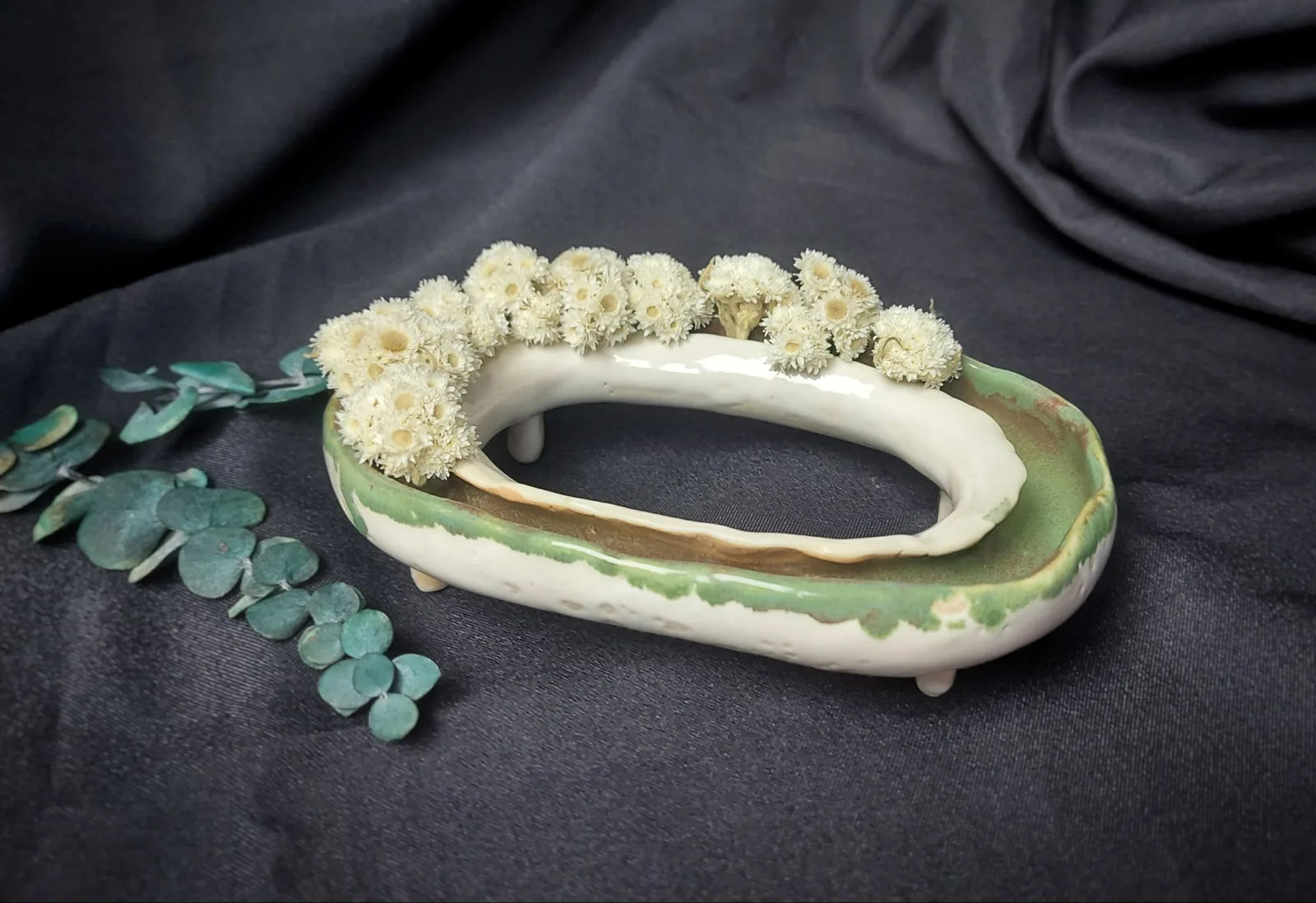 Картина «Ваза для бутонов, кензан, роузболл» — Светлана Бусе, Керамика, аукцион Artstore