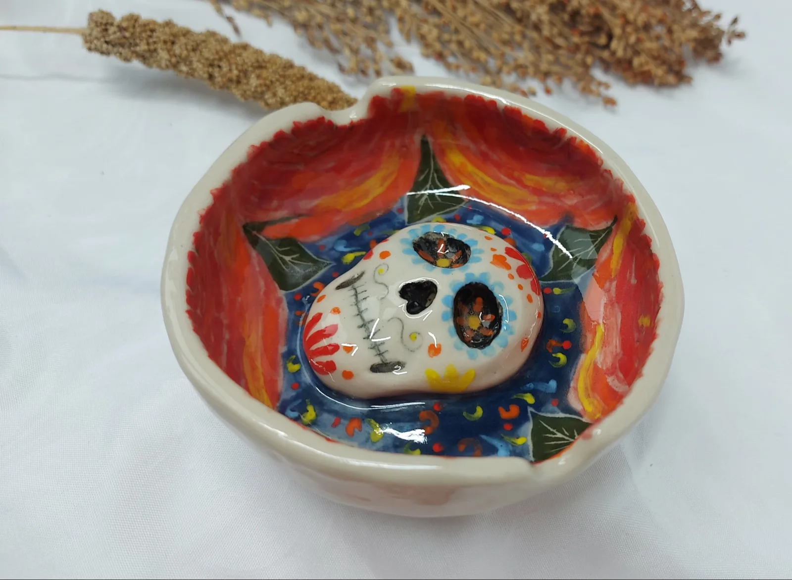 Картина «Блюдце для украшений или мелочей, подставка для аромапалочек» — Светлана Бусе, Керамика, аукцион Artstore