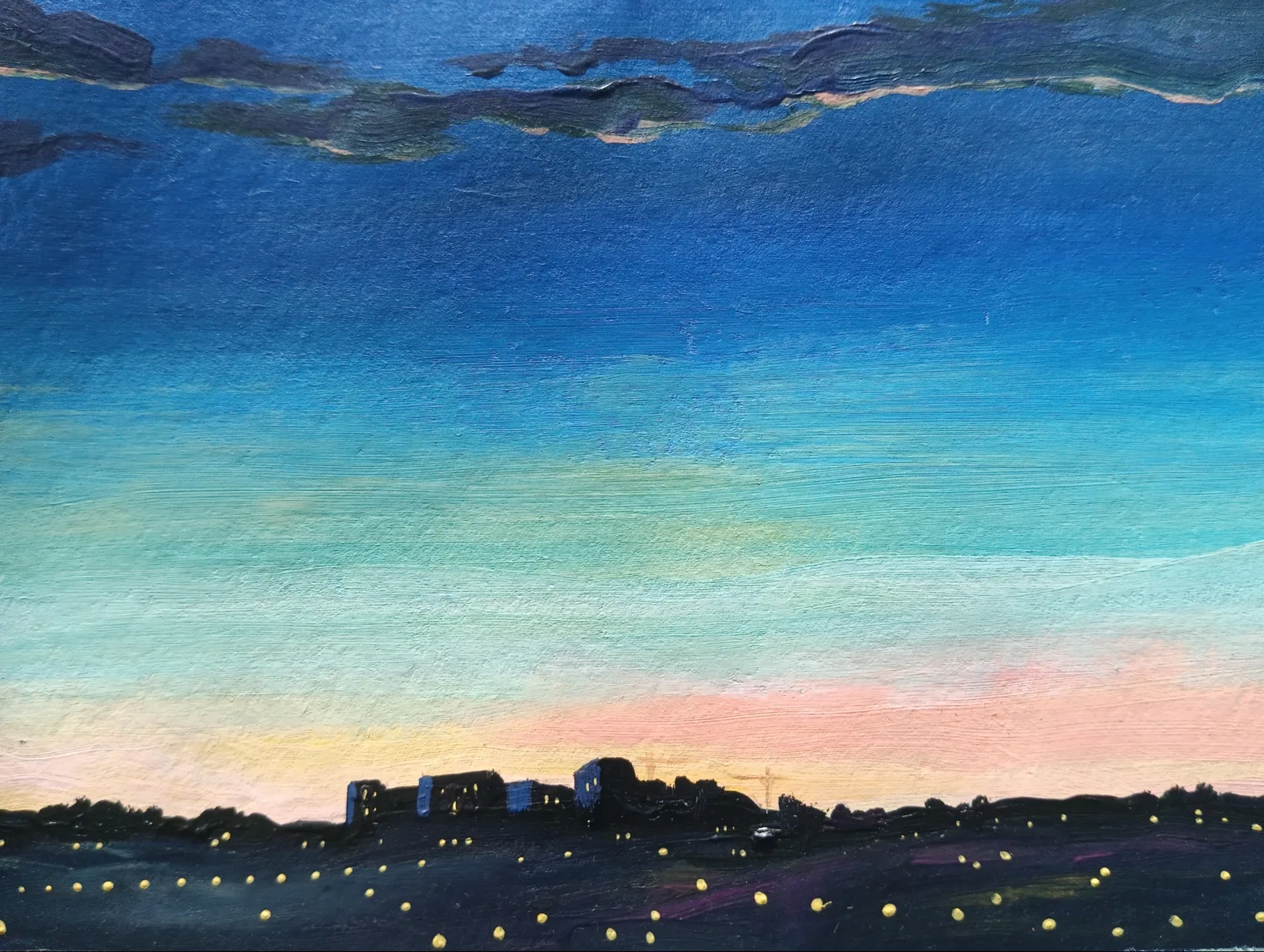 Картина «"Новый район"» — Олеся Нарыжная, Городской пейзаж, аукцион Artstore