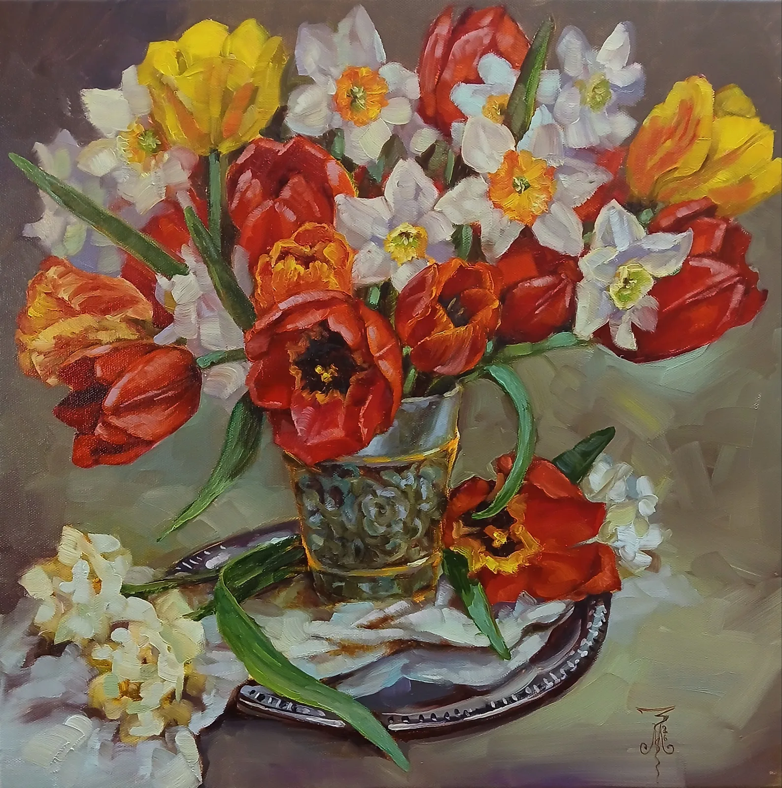 Картина «"Пламя весны"» — Марина Эмзе(Злобина), Натюрморт, аукцион Artstore
