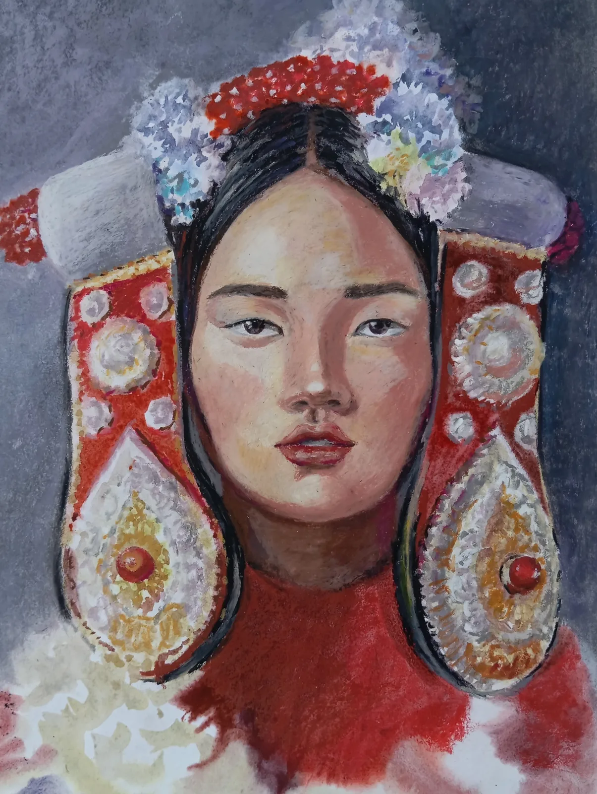 Картина «"Тибетский колорит"» — Маргарита Левина, Портрет, аукцион Artstore