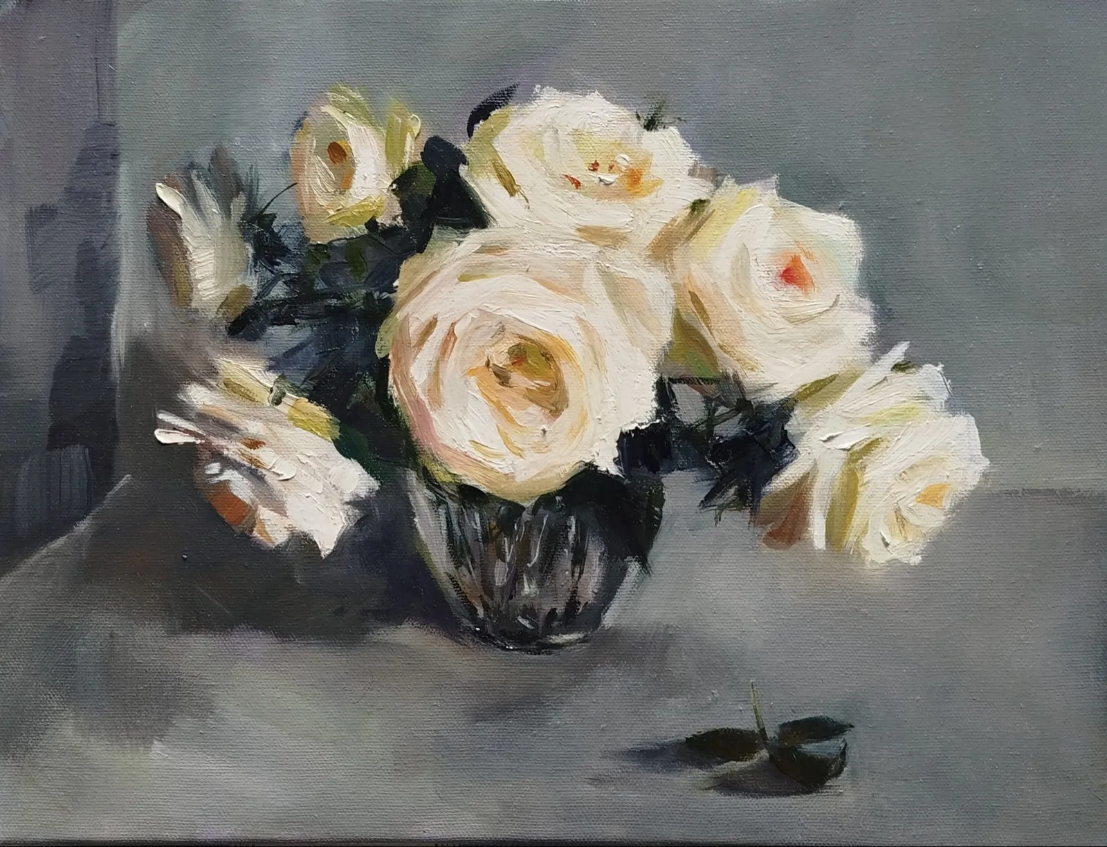 Картина «"Белые розы"» — Екатерина Аносова, Натюрморт, аукцион Artstore