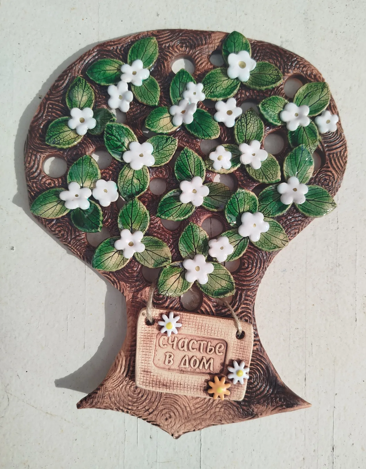 Картина «Панно Цветущее дерево» — Екатерина Аносова, Керамика, аукцион Artstore