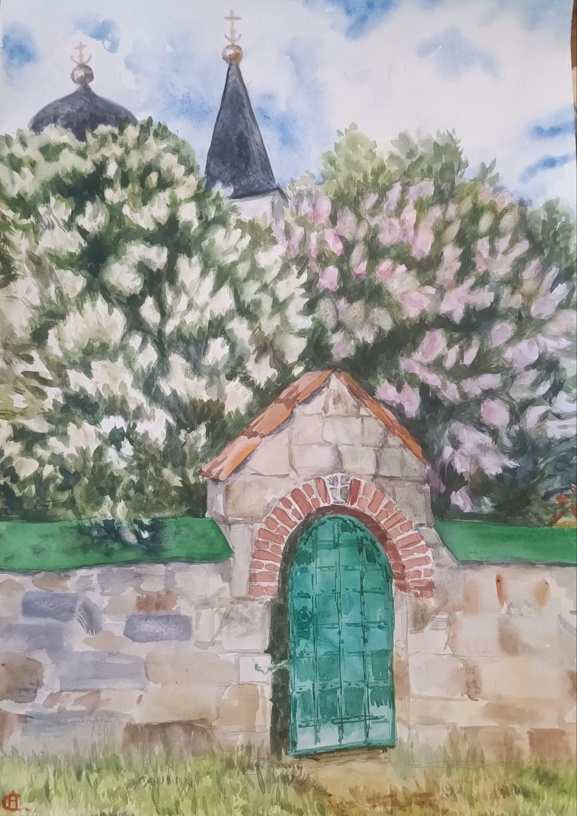 Картина «Сирень в Бехово.» — Наталья Смирнова, Пейзаж, аукцион Artstore