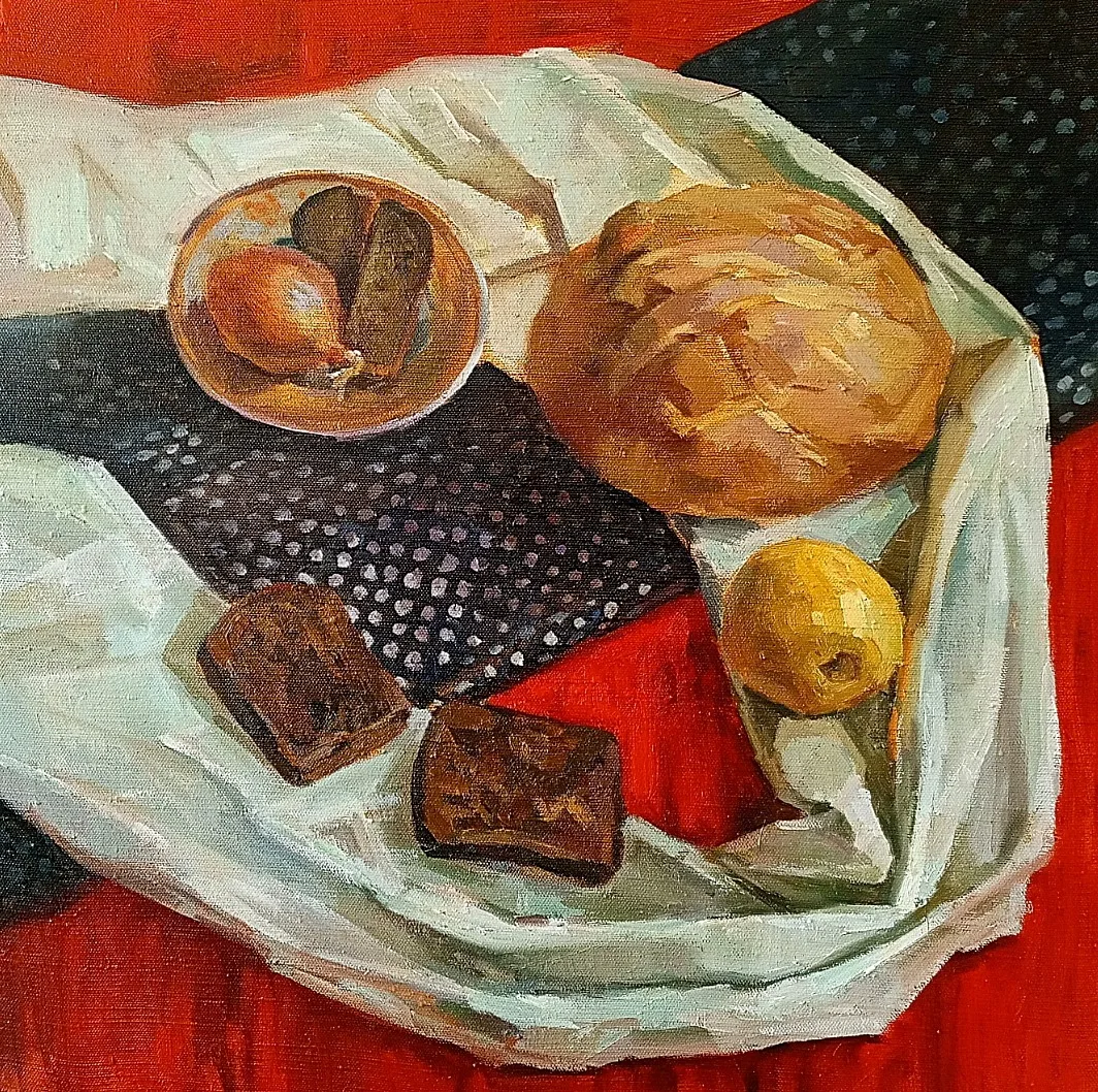 Картина «Натюрморт с хлебом» — Владимир Журавлев, Натюрморт, аукцион Artstore