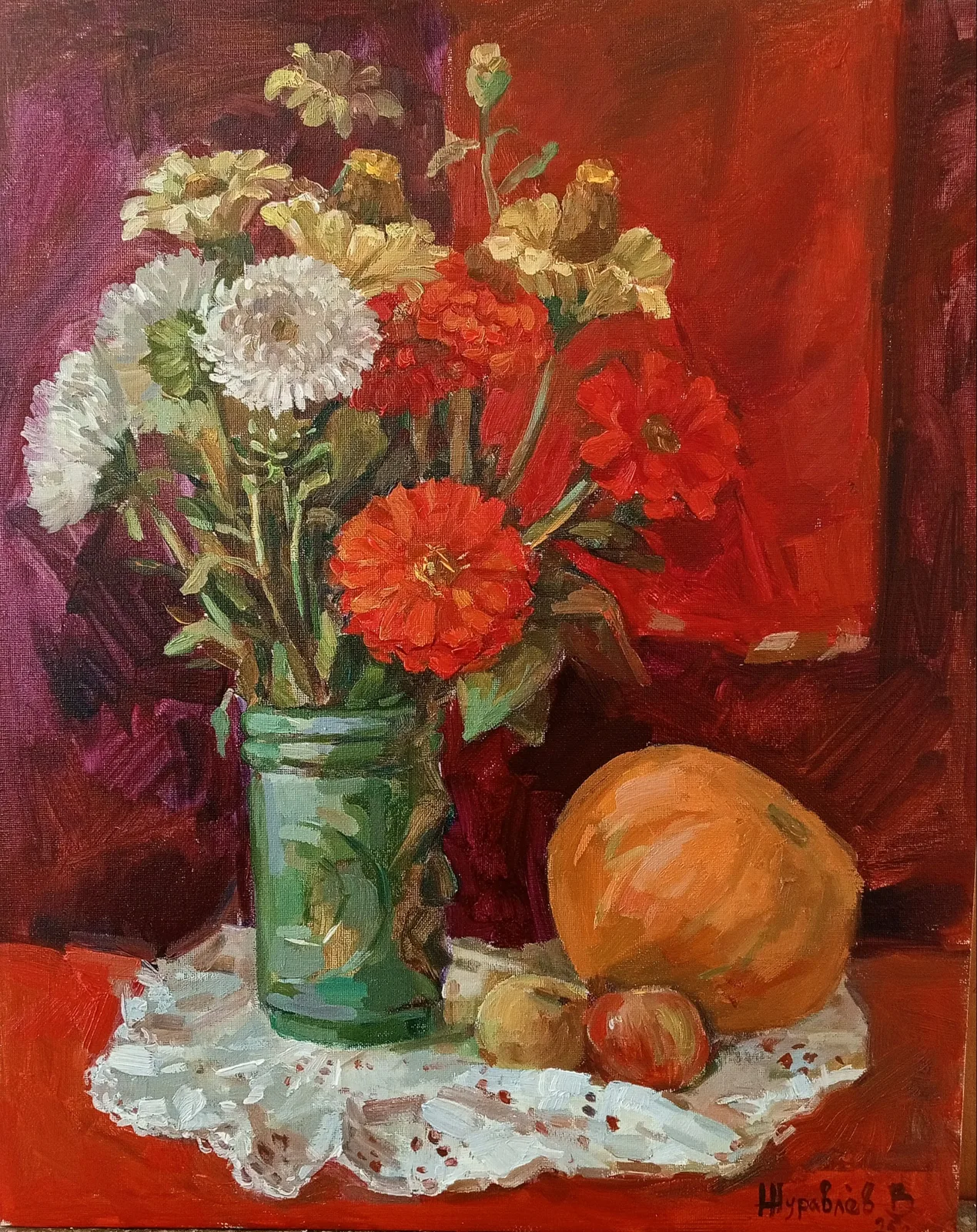 Картина «Осенний букет» — Владимир Журавлев, Натюрморт, аукцион Artstore