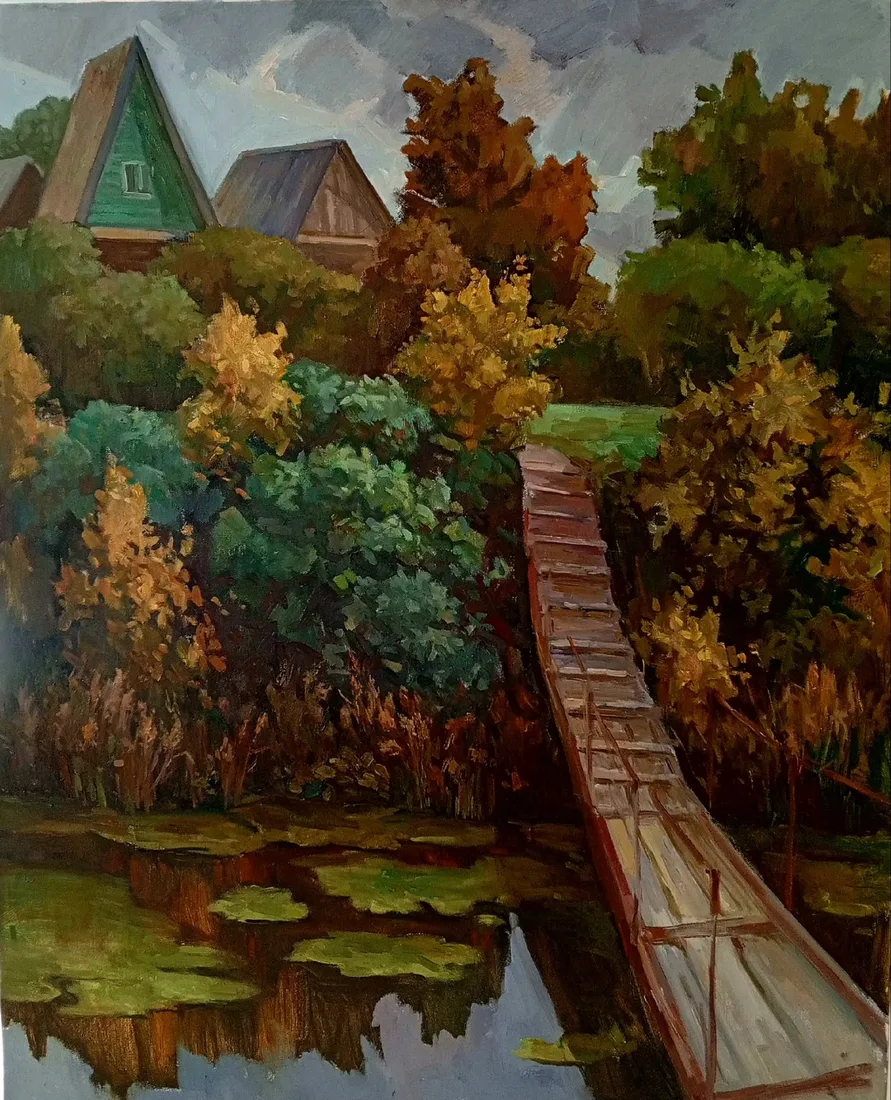 Картина «Шагаловский» — Владимир Журавлев, Пейзаж, аукцион Artstore