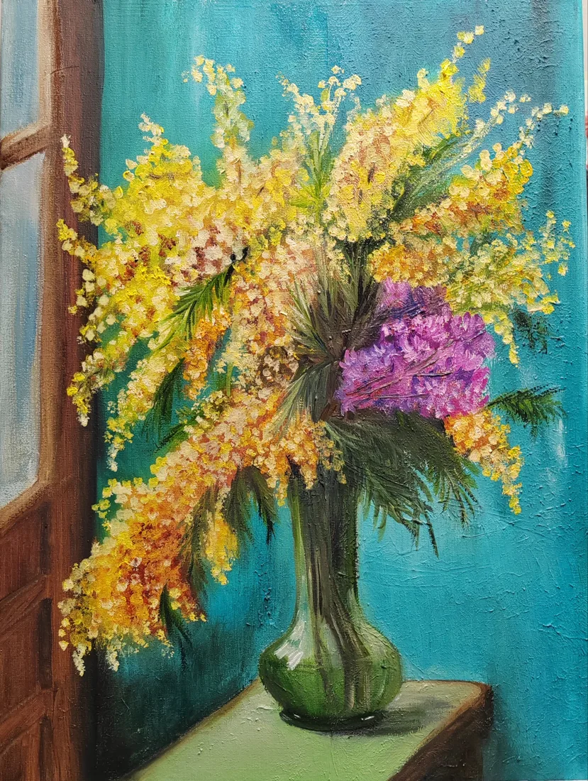 Мимоза (по мотивам художника)