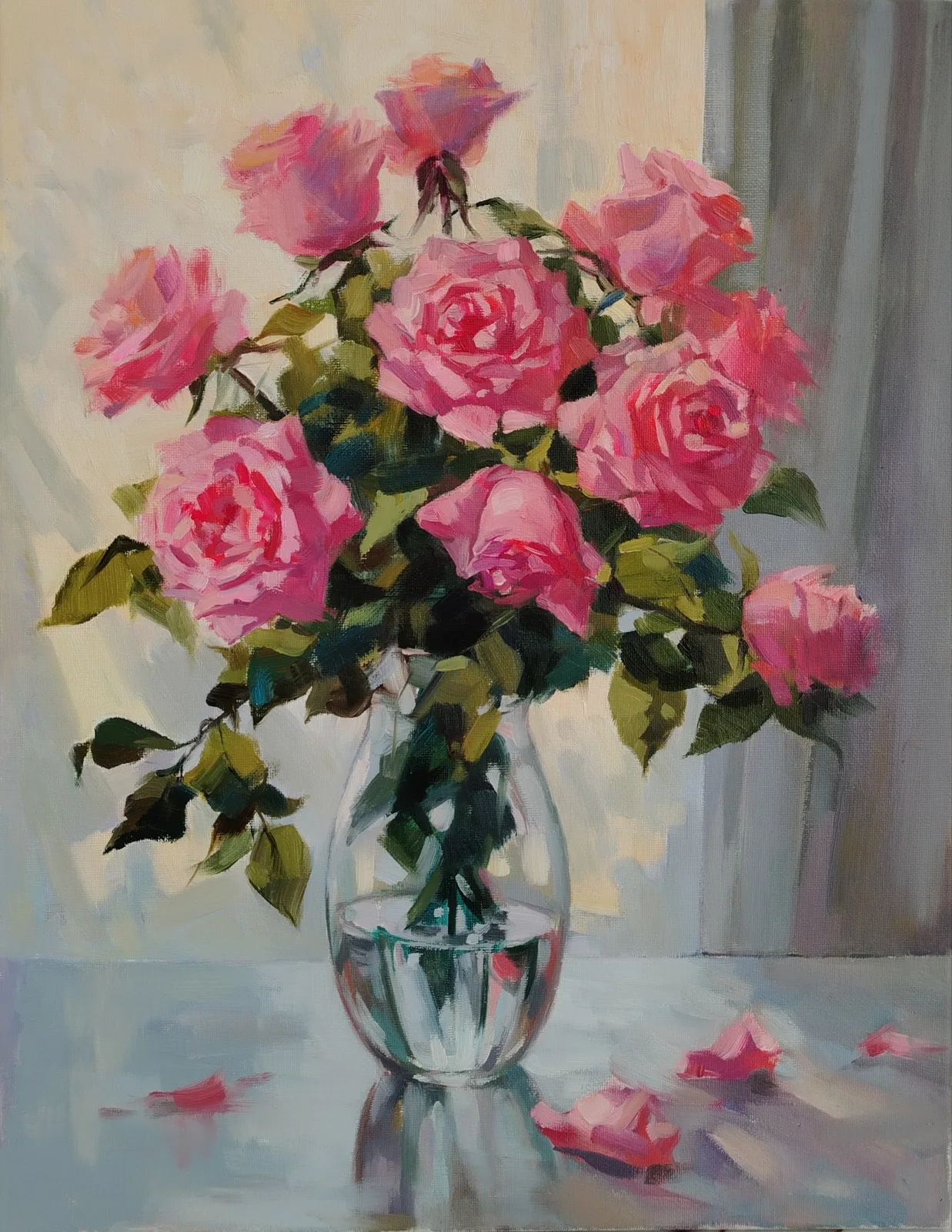 Картина «Розы» — Юлия Барсова, Натюрморт, аукцион Artstore