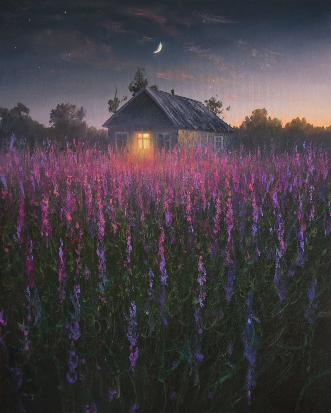Картина «Вечер» — Анатолий Ким, Пейзаж, аукцион Artstore