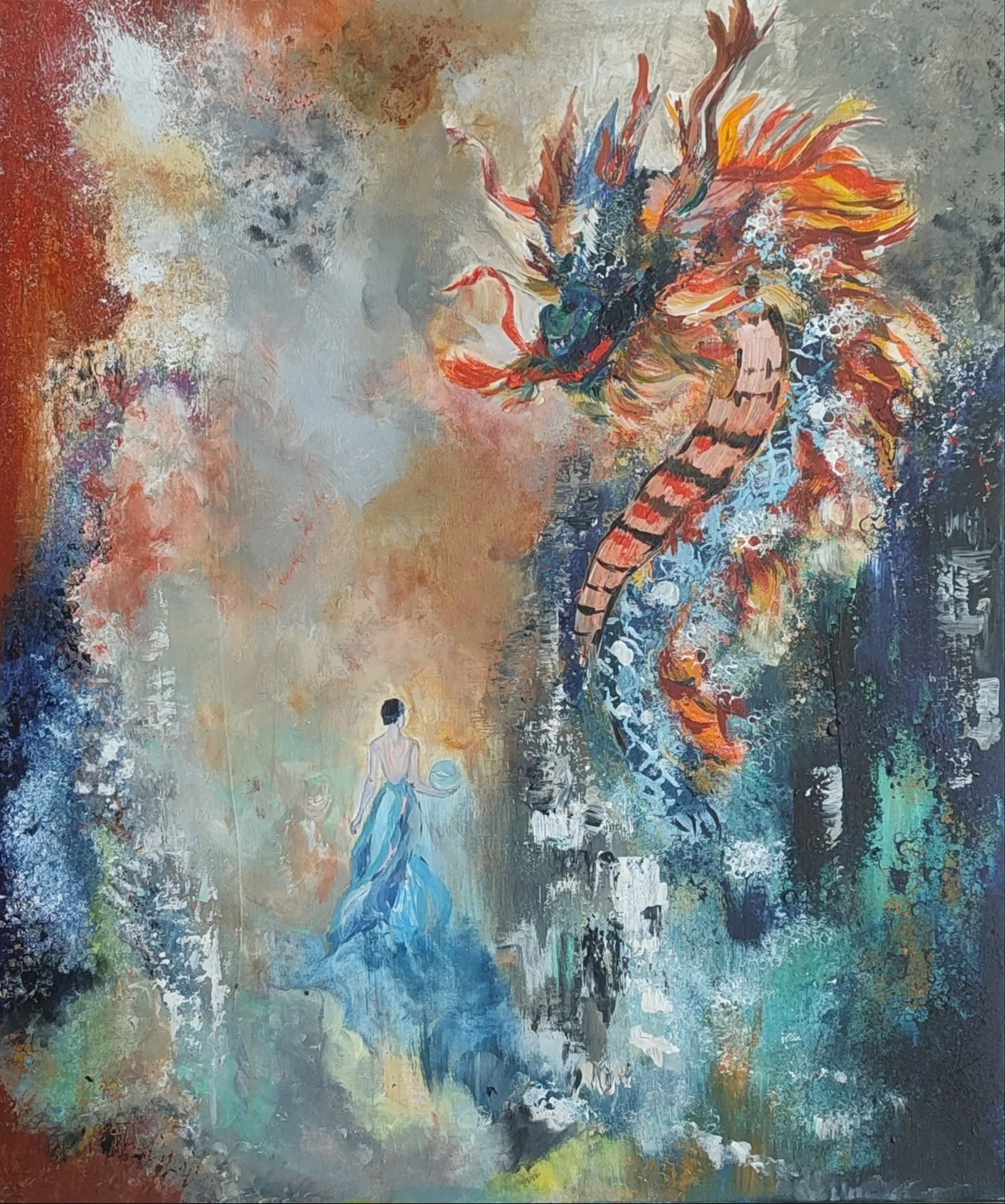 Картина «Жемчужина дракона» — Ольга Онорина, Абстракция, аукцион Artstore