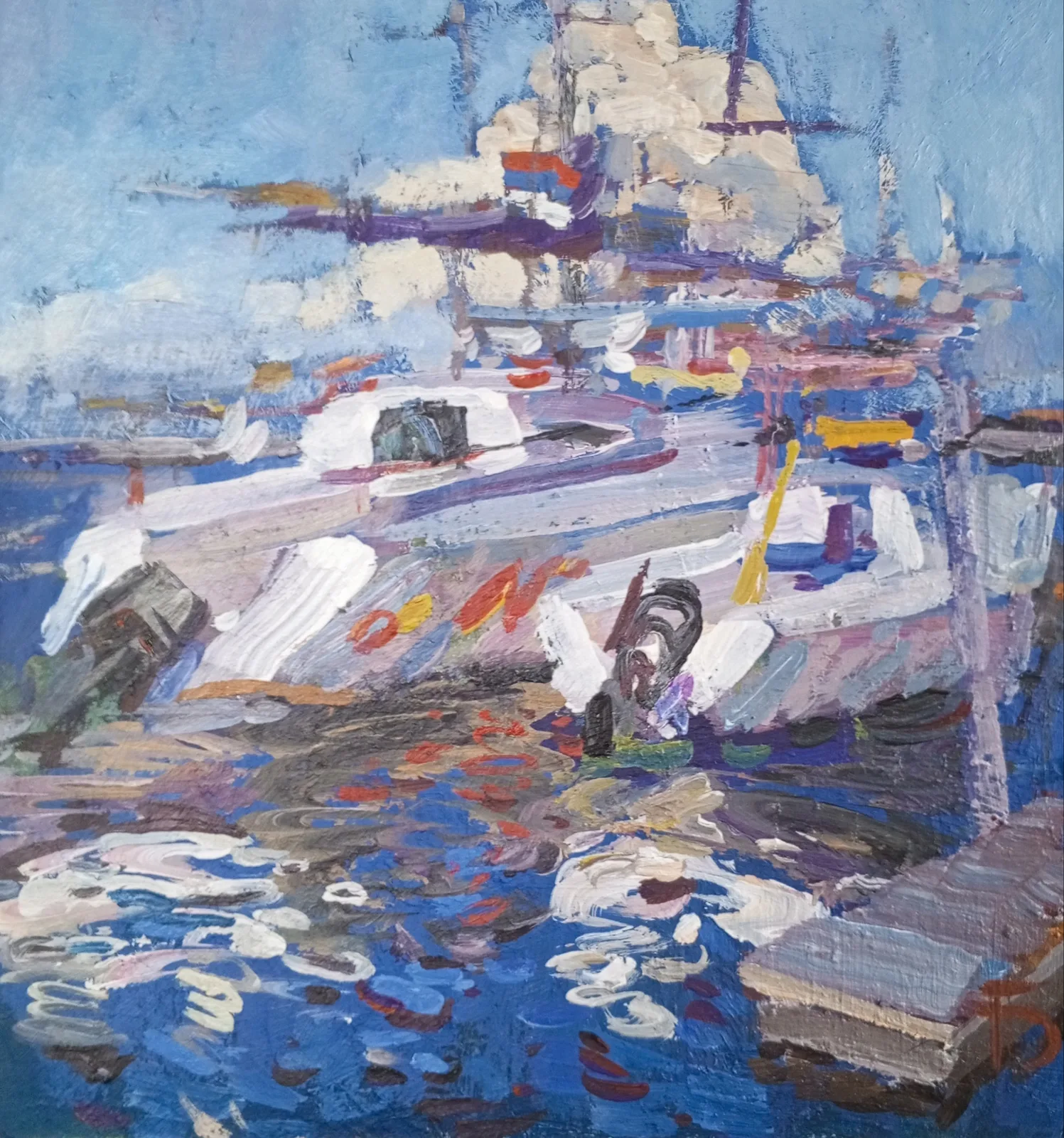 Картина «Яхты» — Александр Бабичев, Пейзаж, аукцион Artstore