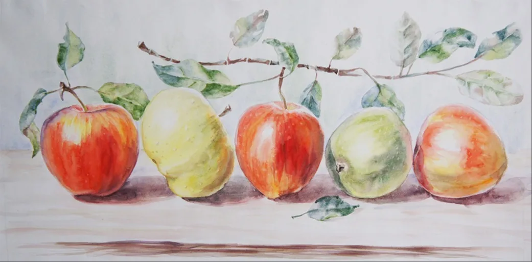Картина «Яблоки.» — Татьяна Сазонова, Натюрморт, аукцион Artstore