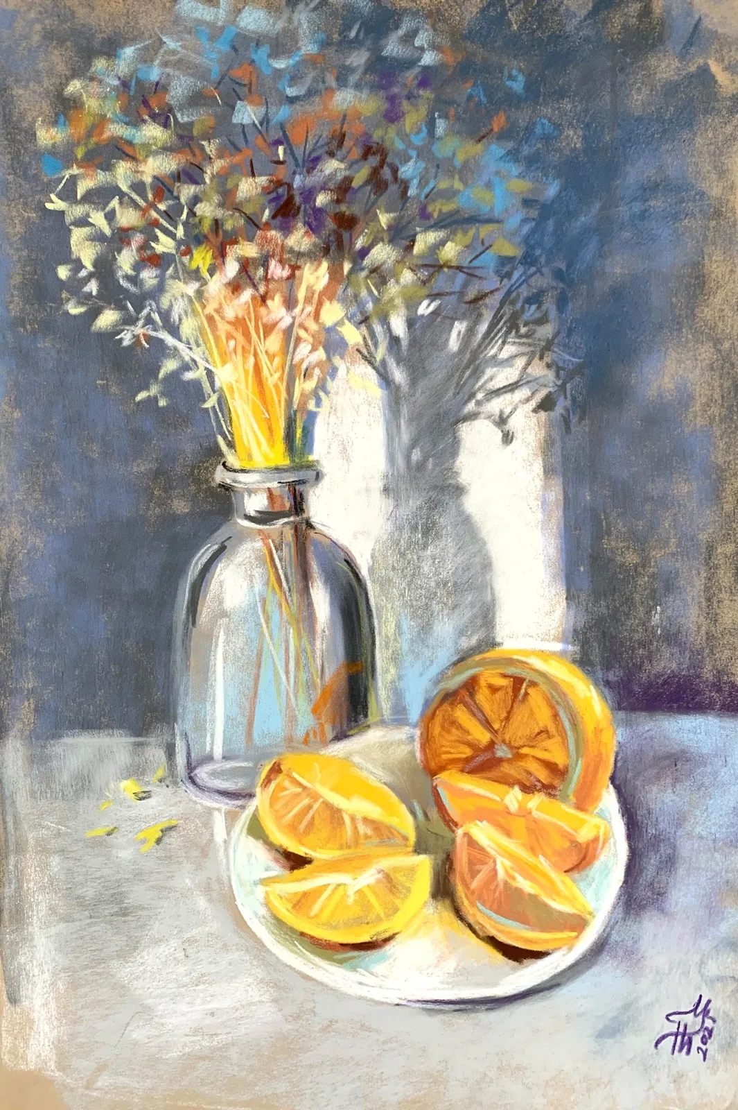 Натюрморт с апельсинами