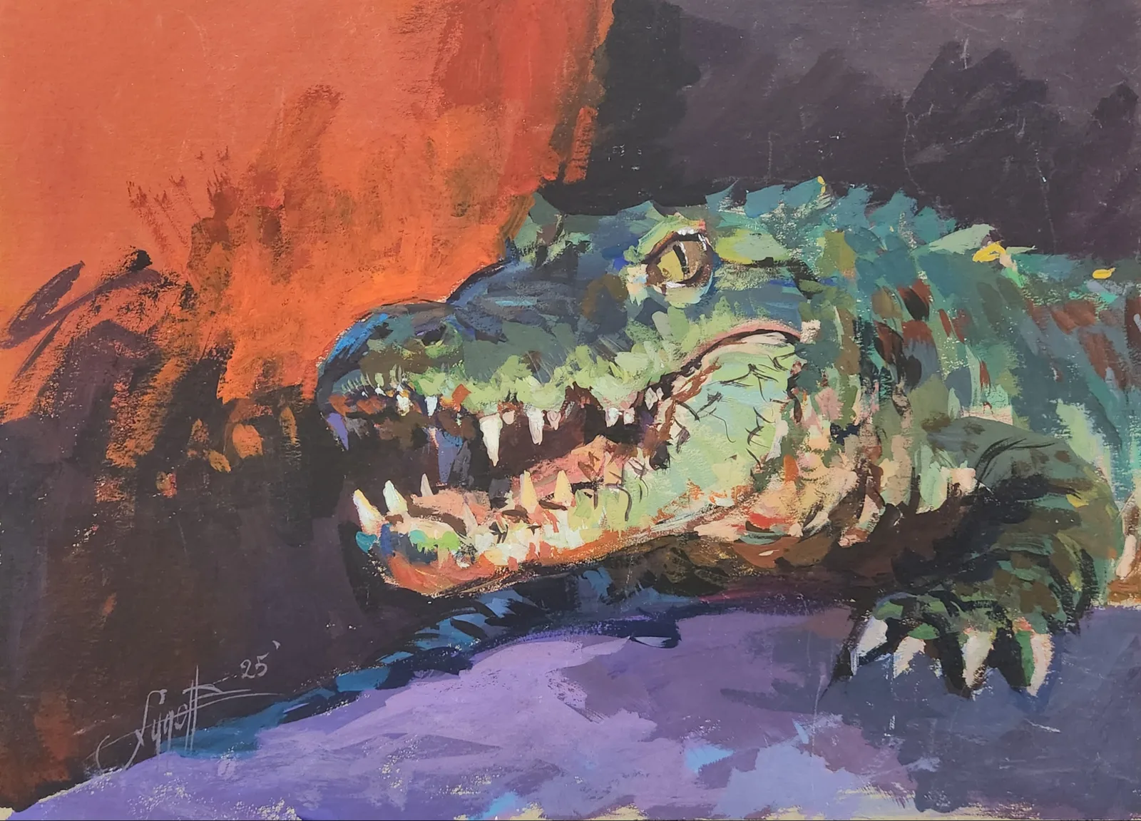 Картина «Картина «Страж глубин»» — Юрий Худов, Анималистика, аукцион Artstore