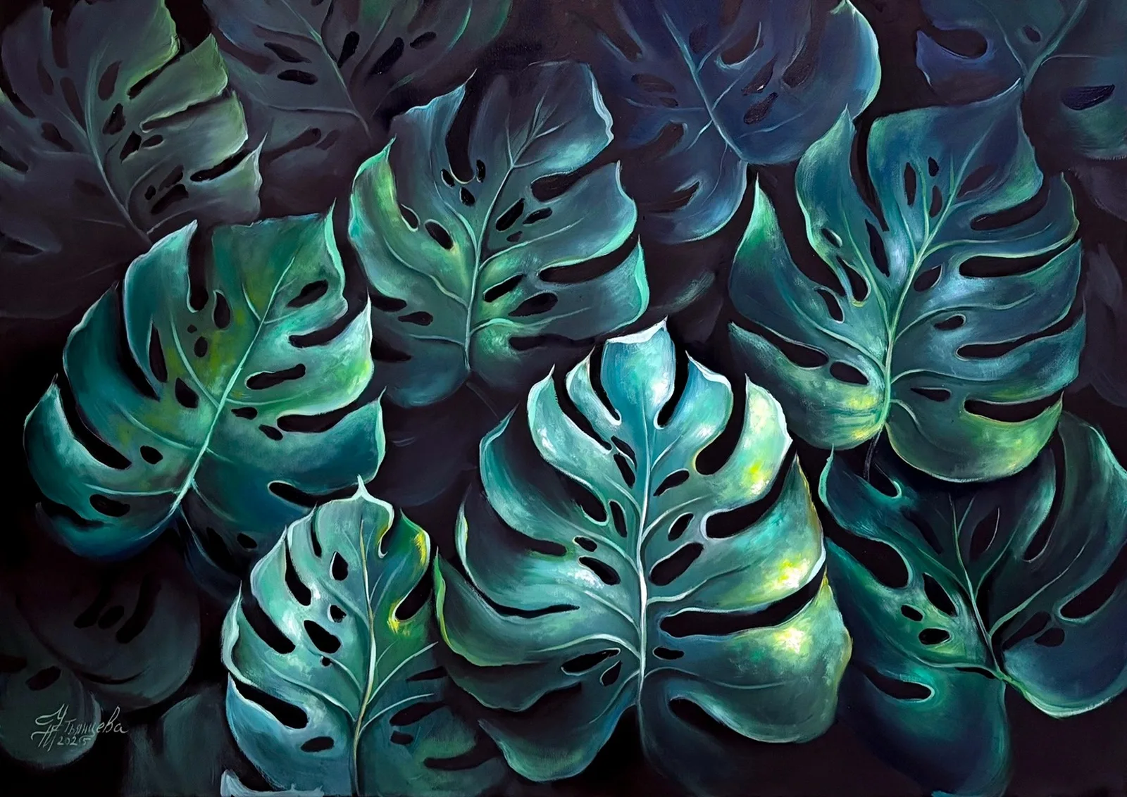 Картина «"Монстеры"» — Татьяна Устьянцева, Другое, аукцион Artstore