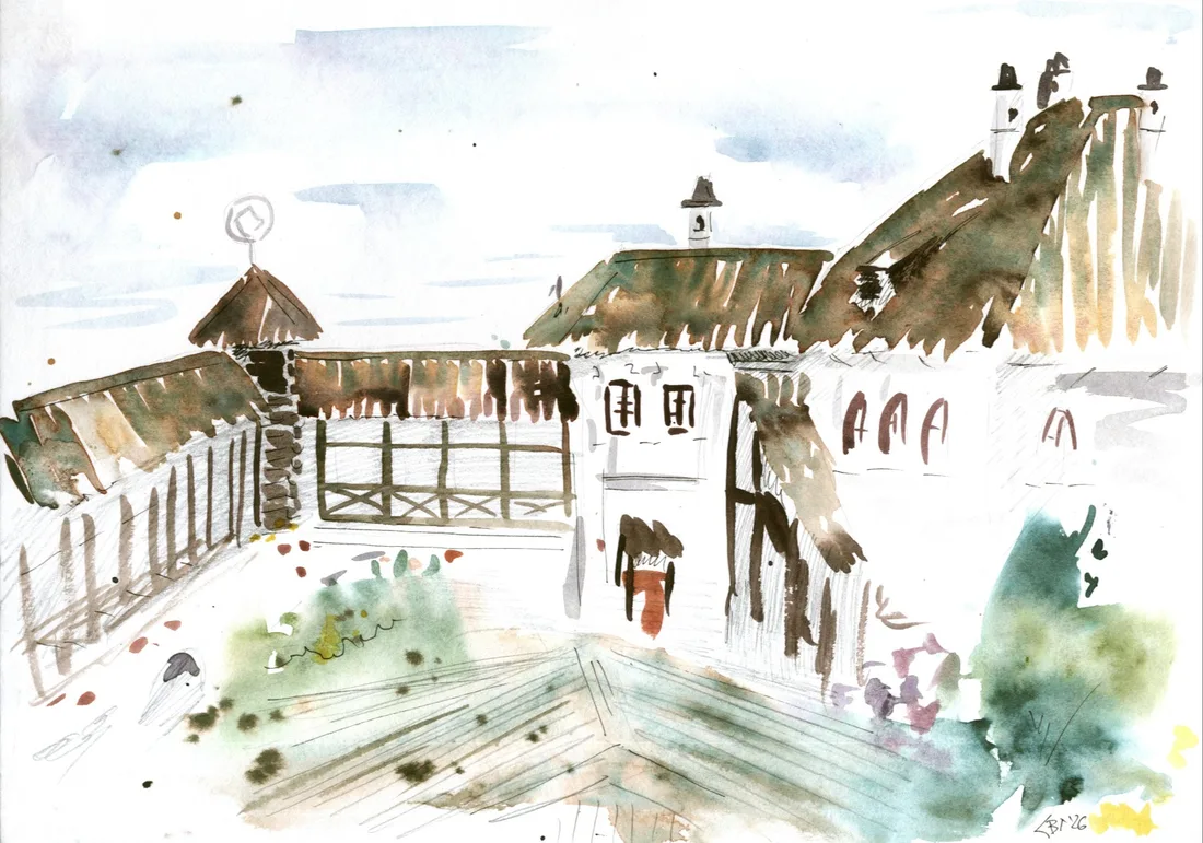 Картина «Тихие крыши Свияжска» — Лера Дроздова, Городской пейзаж, аукцион Artstore