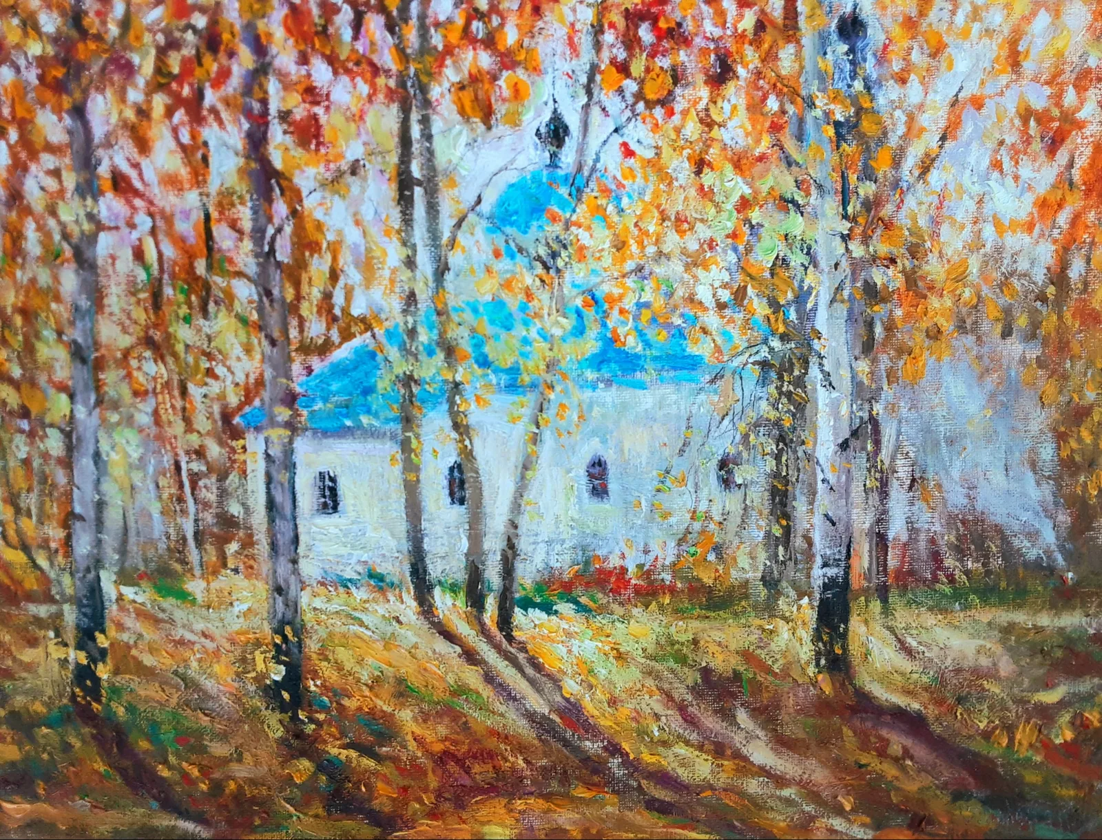 Картина «Среди берёз» — Надежда Соболева, Пейзаж, аукцион Artstore