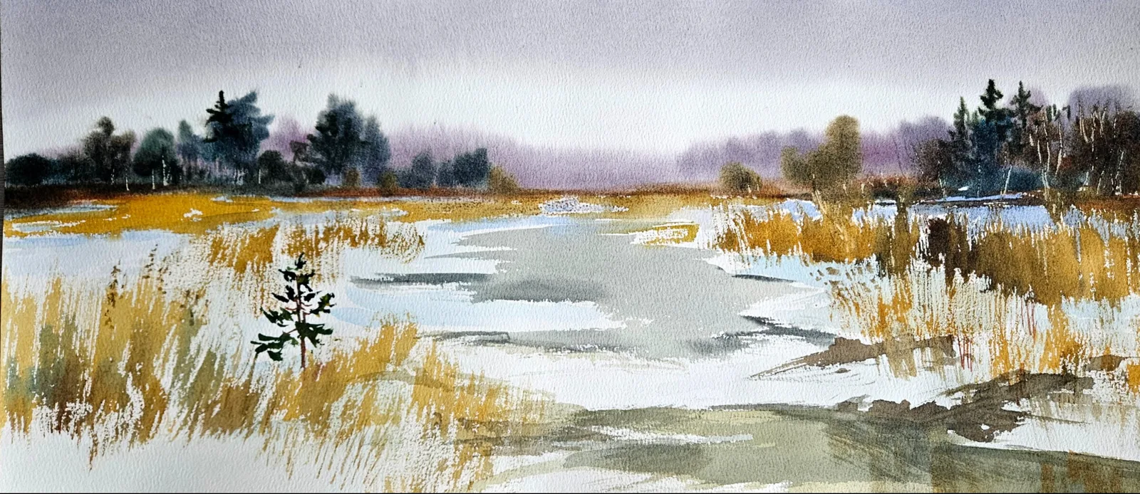 Картина «Первые аккорды весны» — Ксения Ползикова, Пейзаж, аукцион Artstore