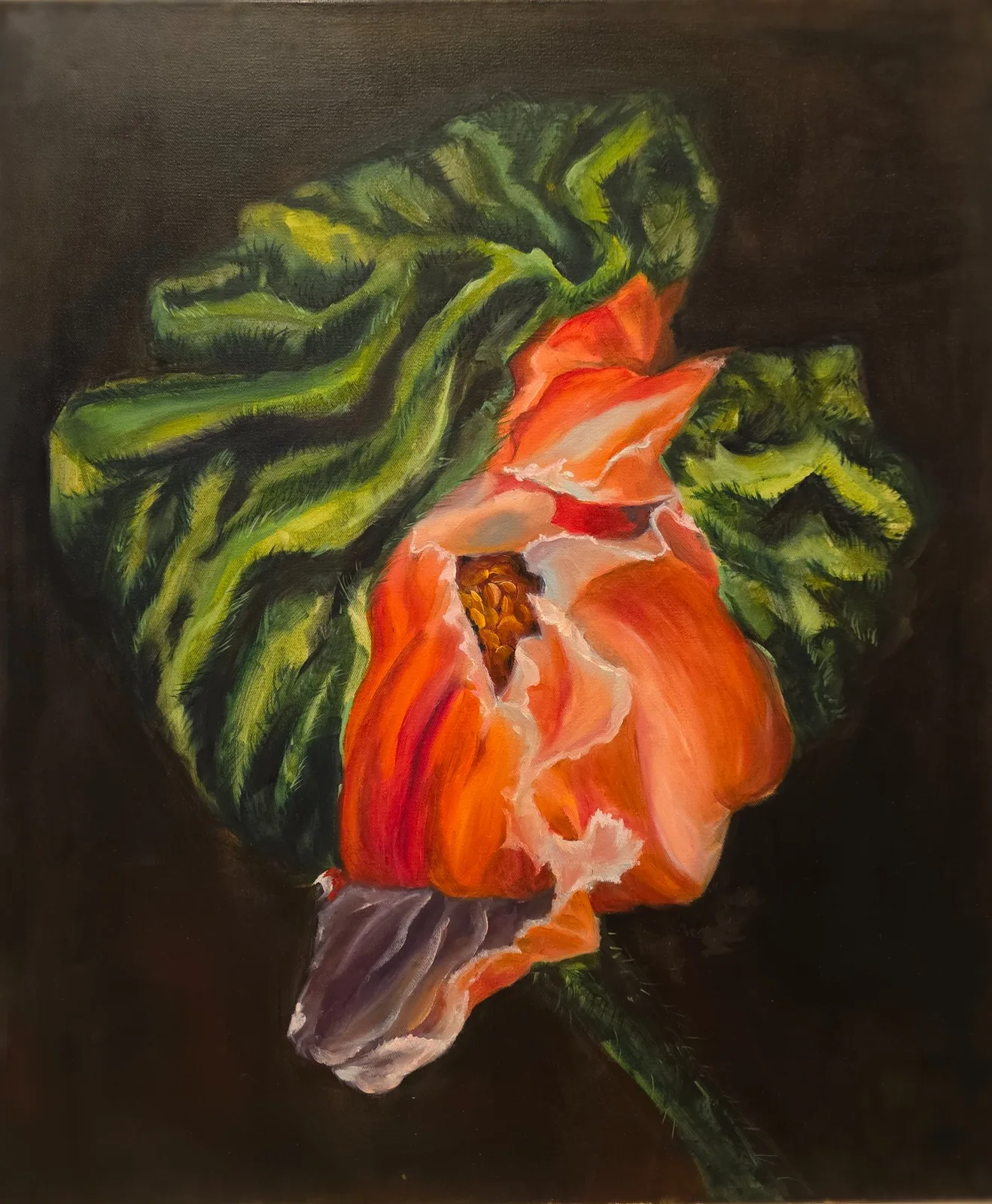 Картина «Мак проснулся» — Светлана Новикова, Натюрморт, аукцион Artstore