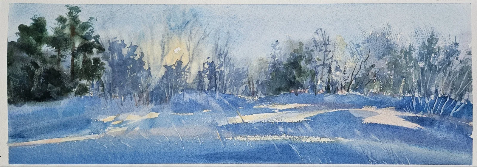 Картина «Нежность зимних воспоминаний» — Ксения Ползикова, Пейзаж, аукцион Artstore