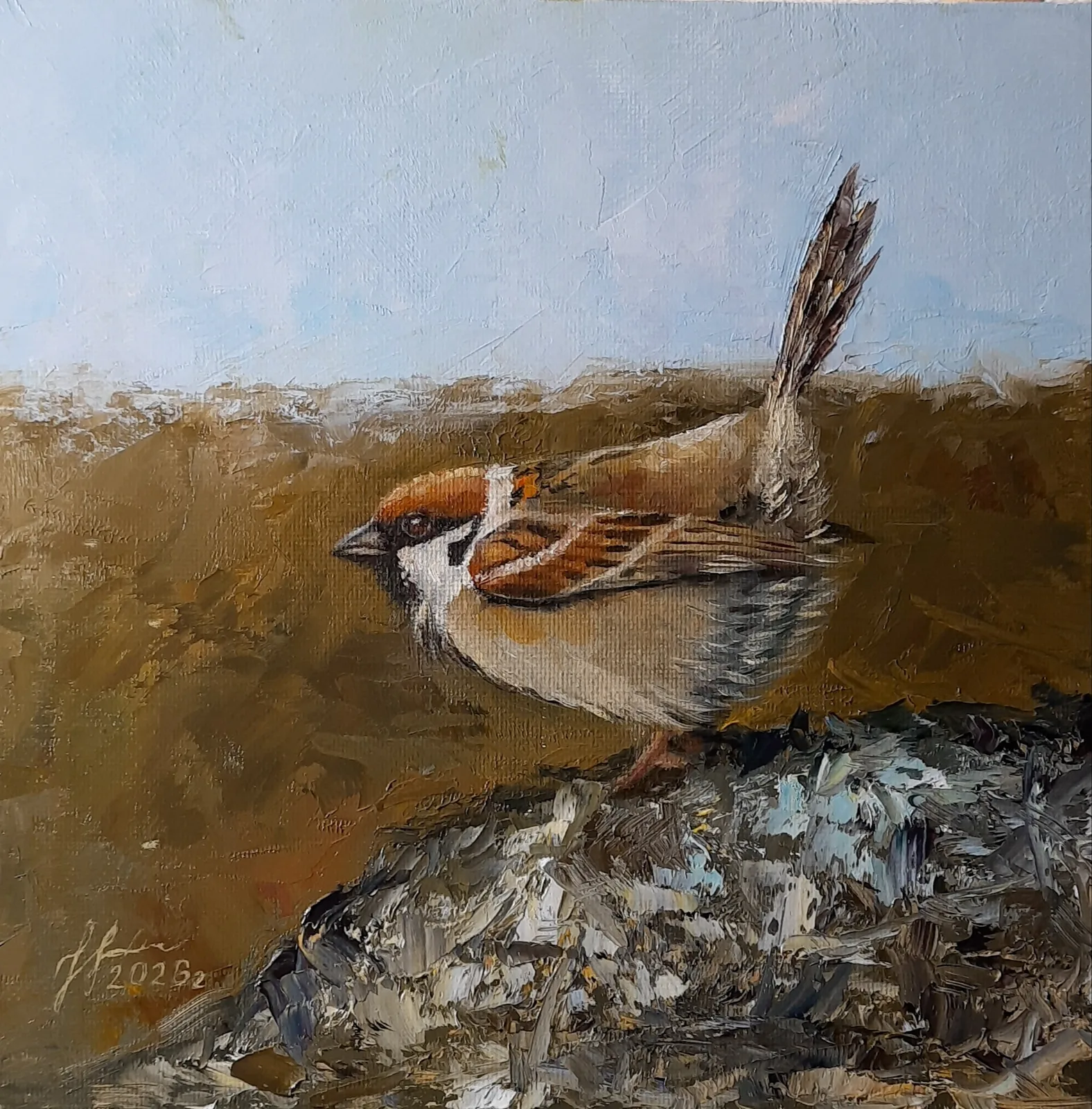 Картина «К полёту готов» — Юлия Уфимцева, Анималистика, аукцион Artstore