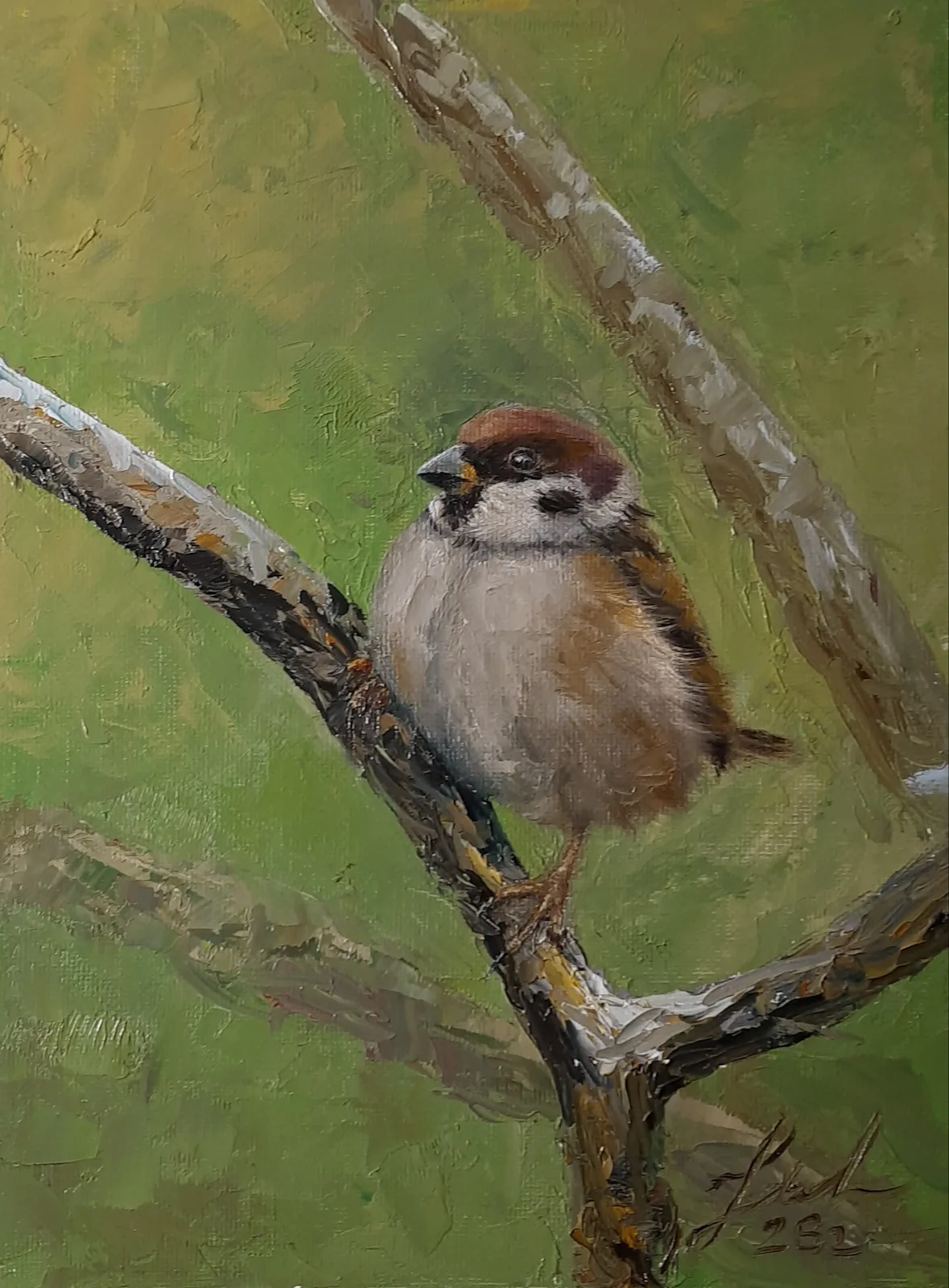 Картина «Воробей» — Юлия Уфимцева, Другое, аукцион Artstore