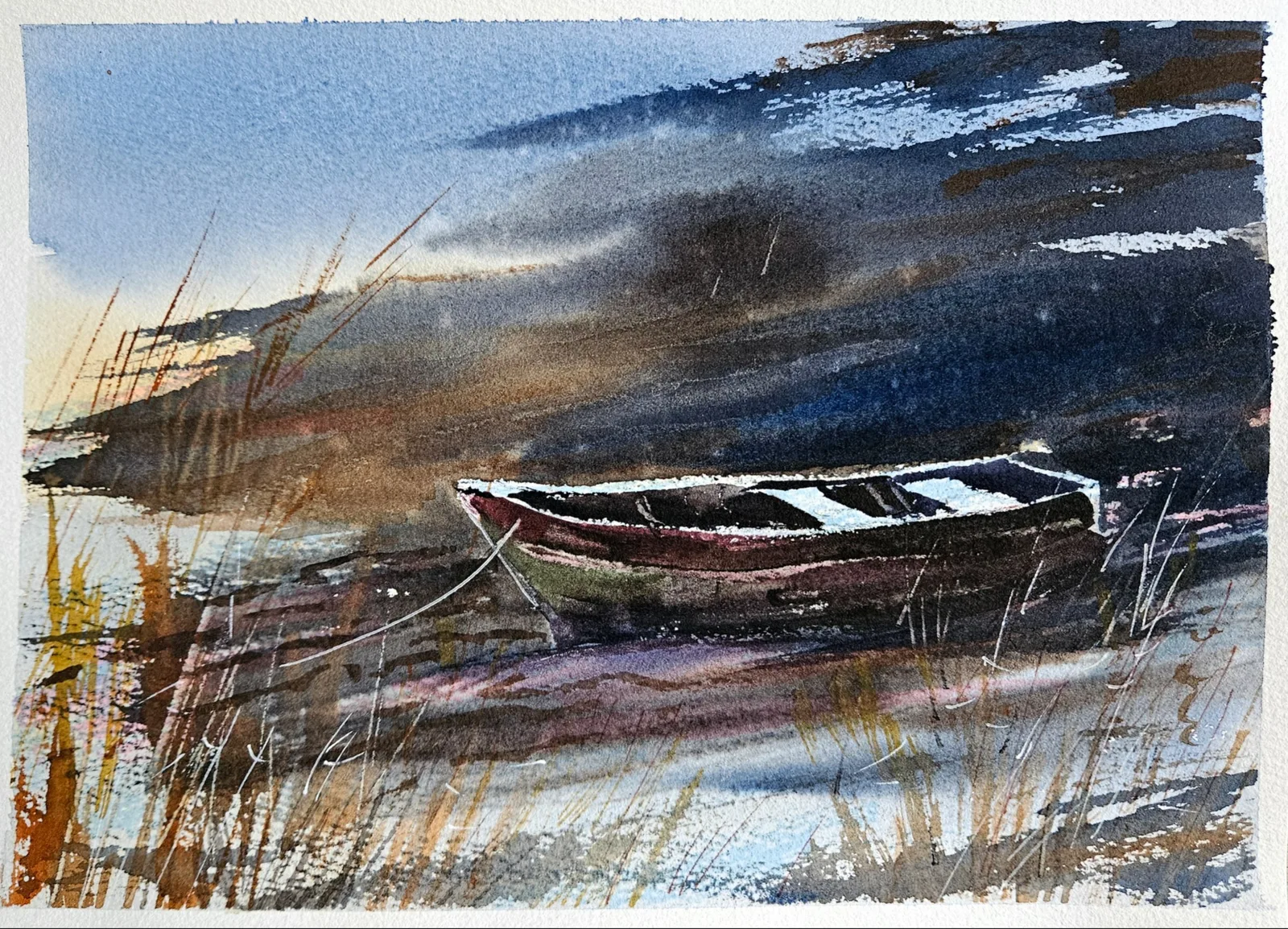 Картина «Вечер на берегу Белого моря» — Ксения Ползикова, Пейзаж, аукцион Artstore