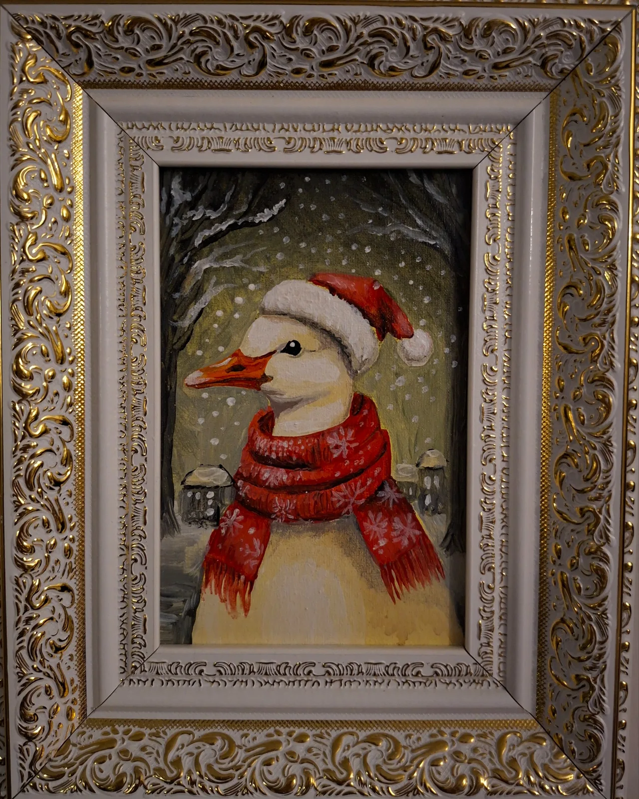 Картина «Рождественский гусь» — Марина Зыкова, Анималистика, аукцион Artstore