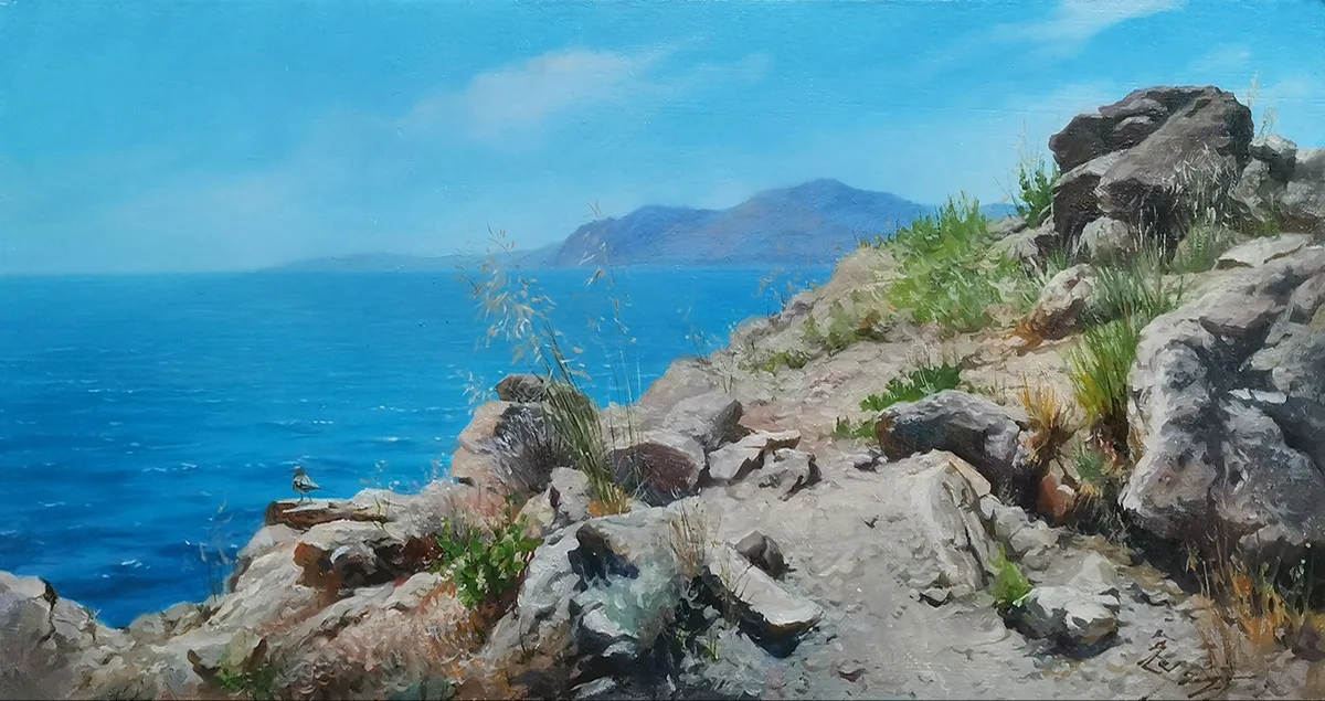 Картина «"Камни у моря."» — Марина Петухова, Пейзаж, аукцион Artstore