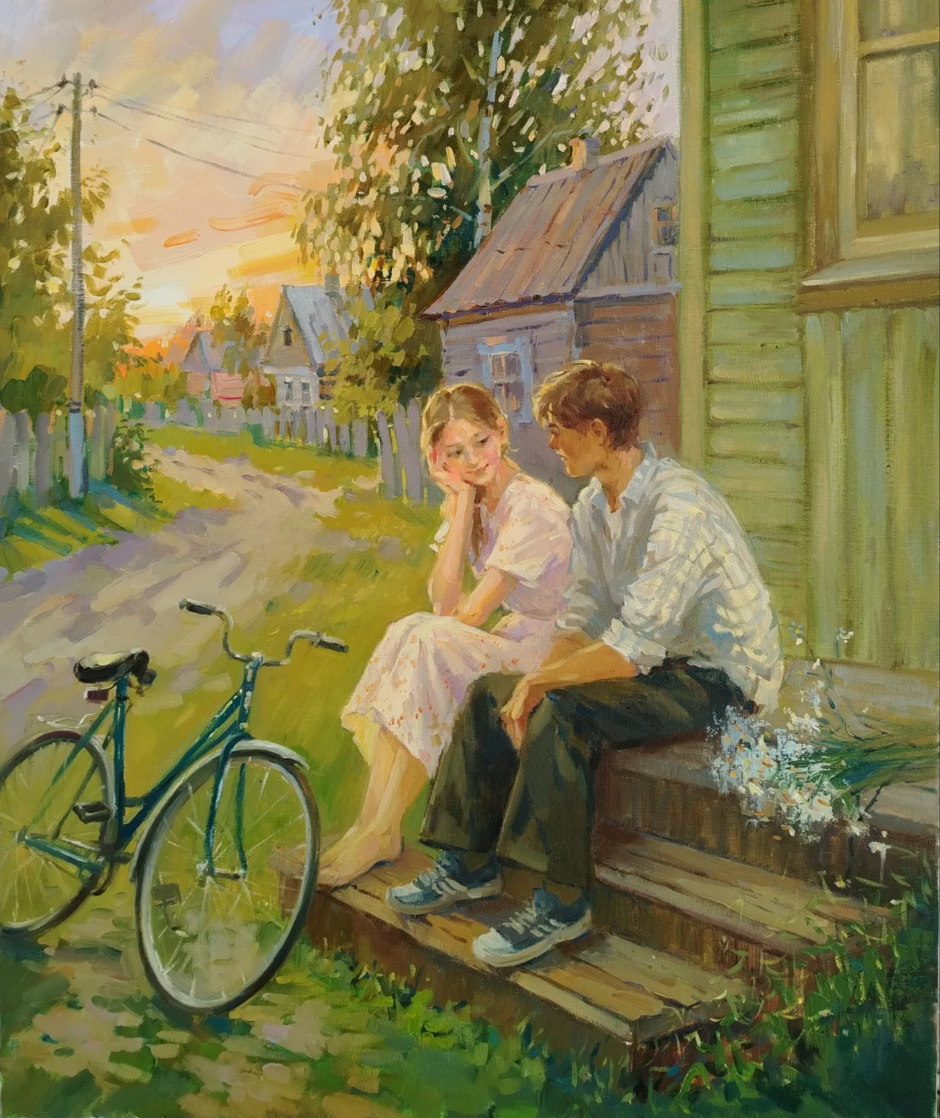 Картина «Летний вечер» — Юлия Барсова, Жанровая живопись, аукцион Artstore