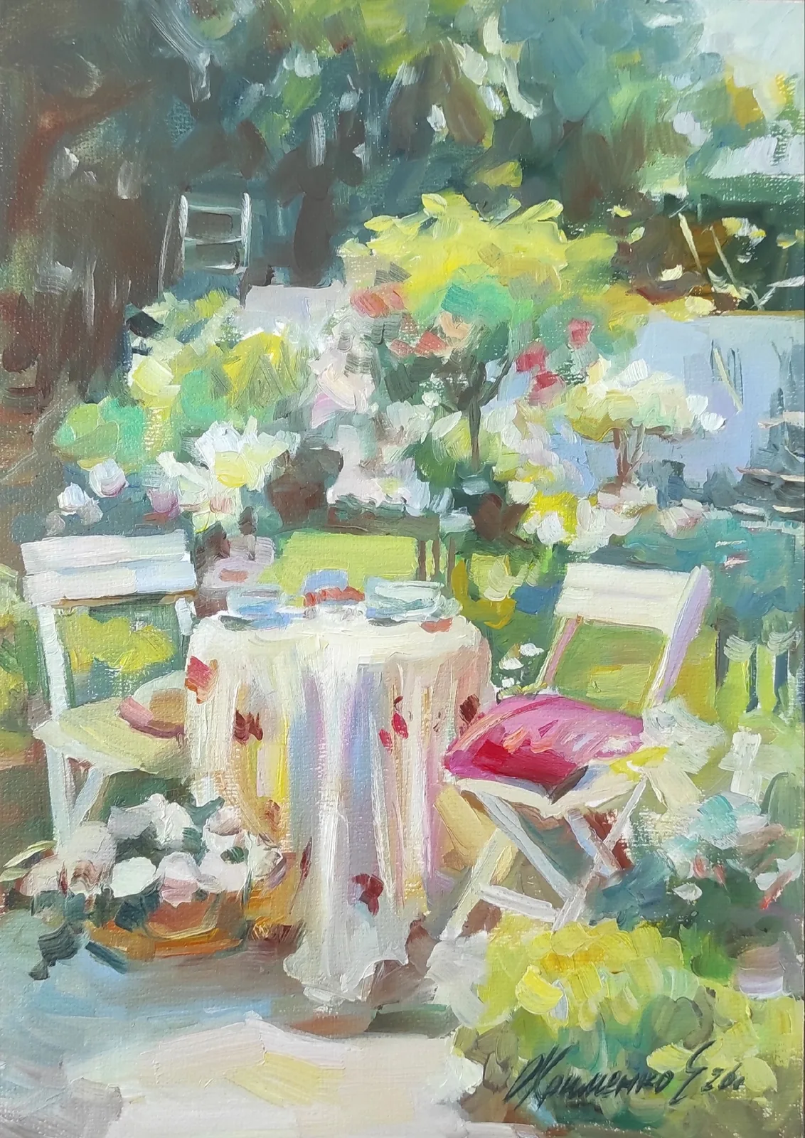 В саду. Ягоды.