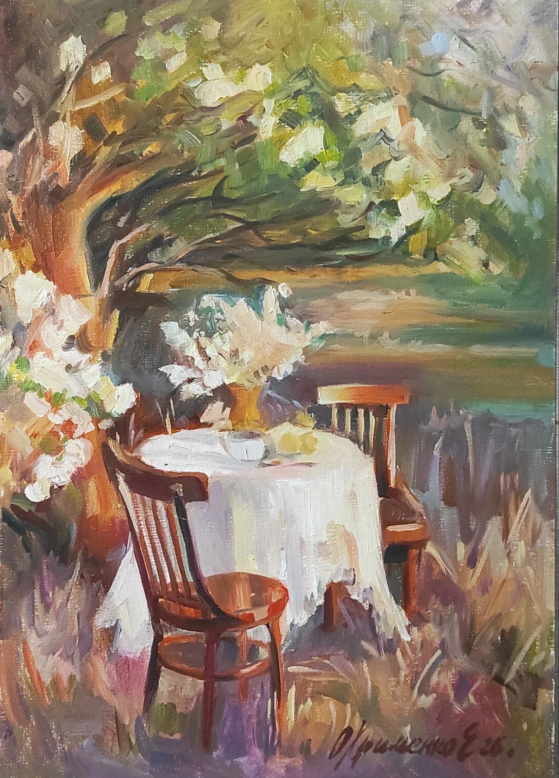 В саду. Ранняя весна.