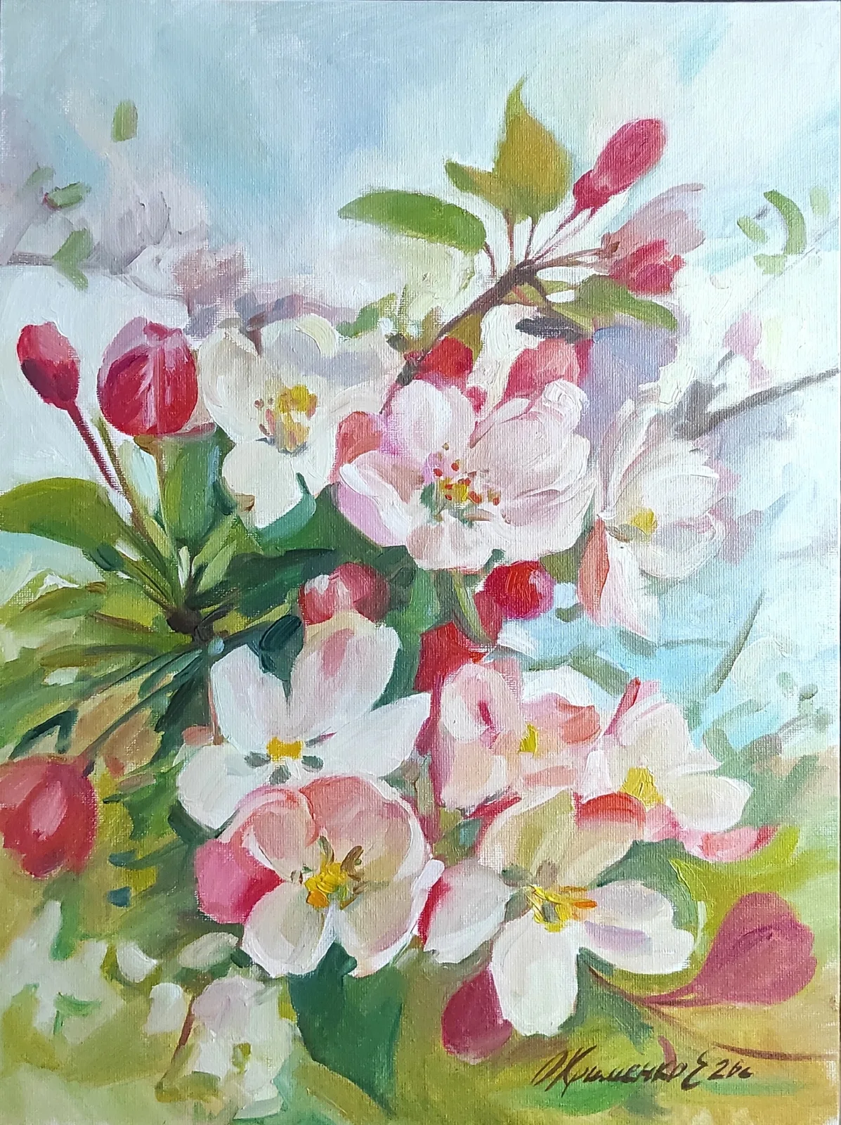 Картина «Яблоня» — Екатерина Охрименко, Натюрморт, аукцион Artstore