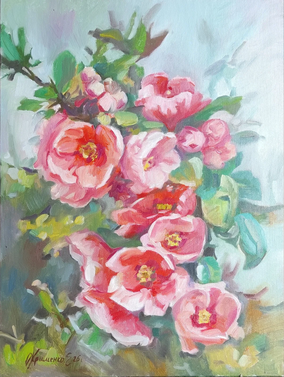 Картина «Гранат цветущий» — Екатерина Охрименко, Натюрморт, аукцион Artstore