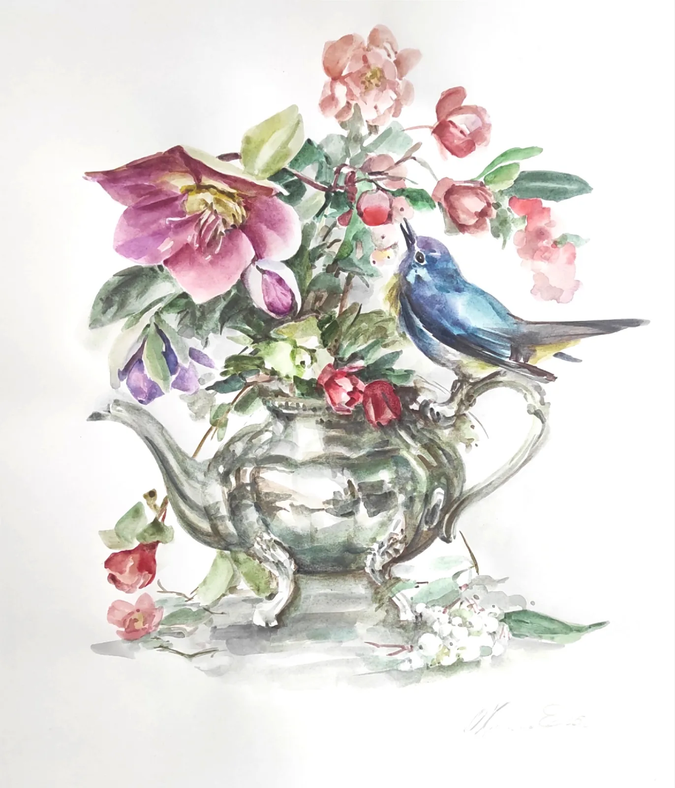 Картина «Синяя птица» — Екатерина Охрименко, Анималистика, аукцион Artstore