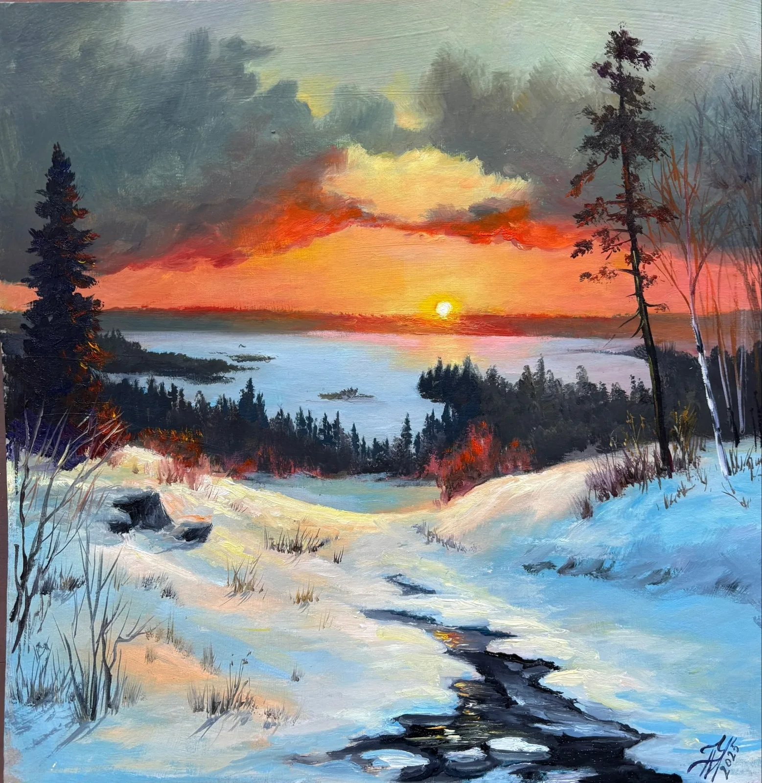 Картина «"Зимний пейзаж"» — Татьяна Устьянцева, Пейзаж, аукцион Artstore