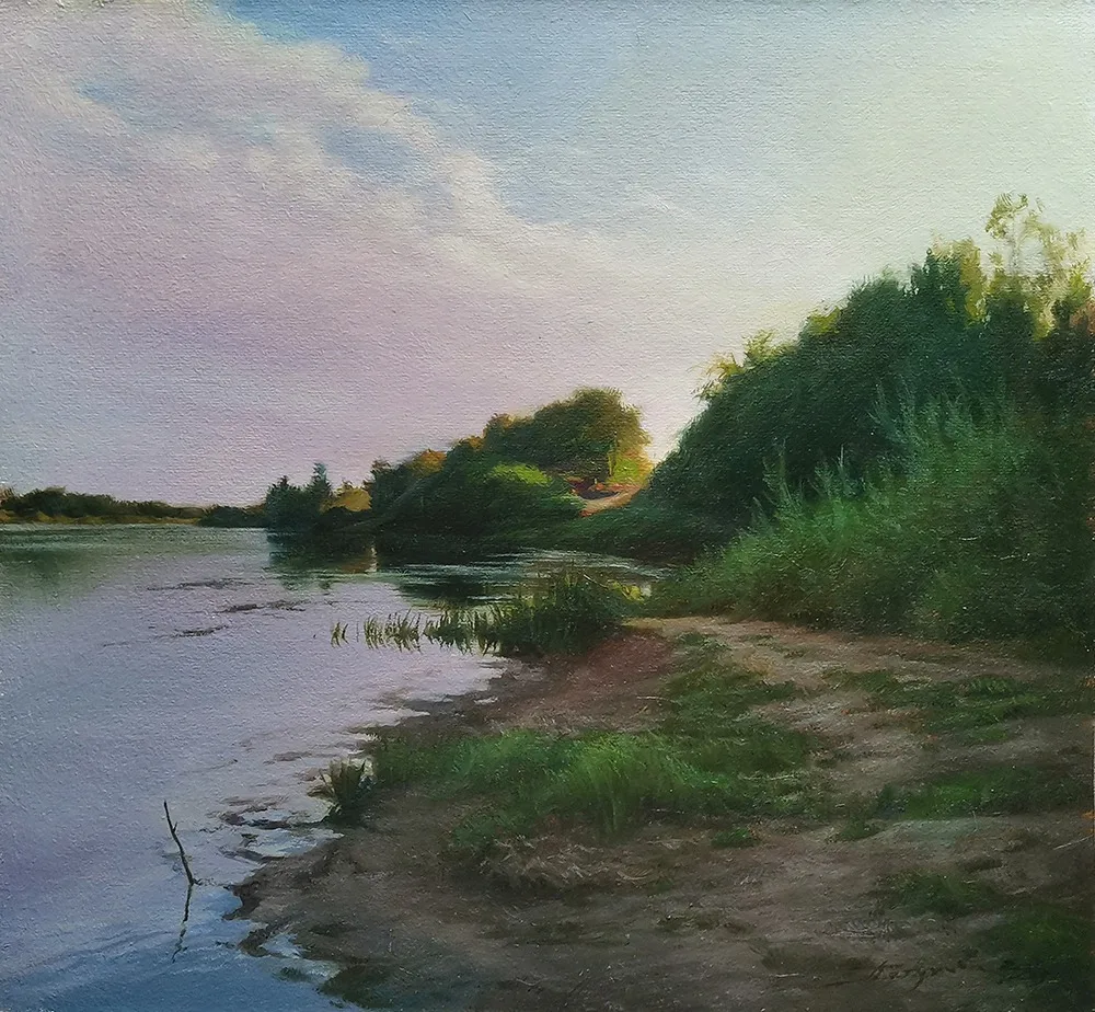 Картина «"Тихий вечер."» — Марина Петухова, Пейзаж, аукцион Artstore