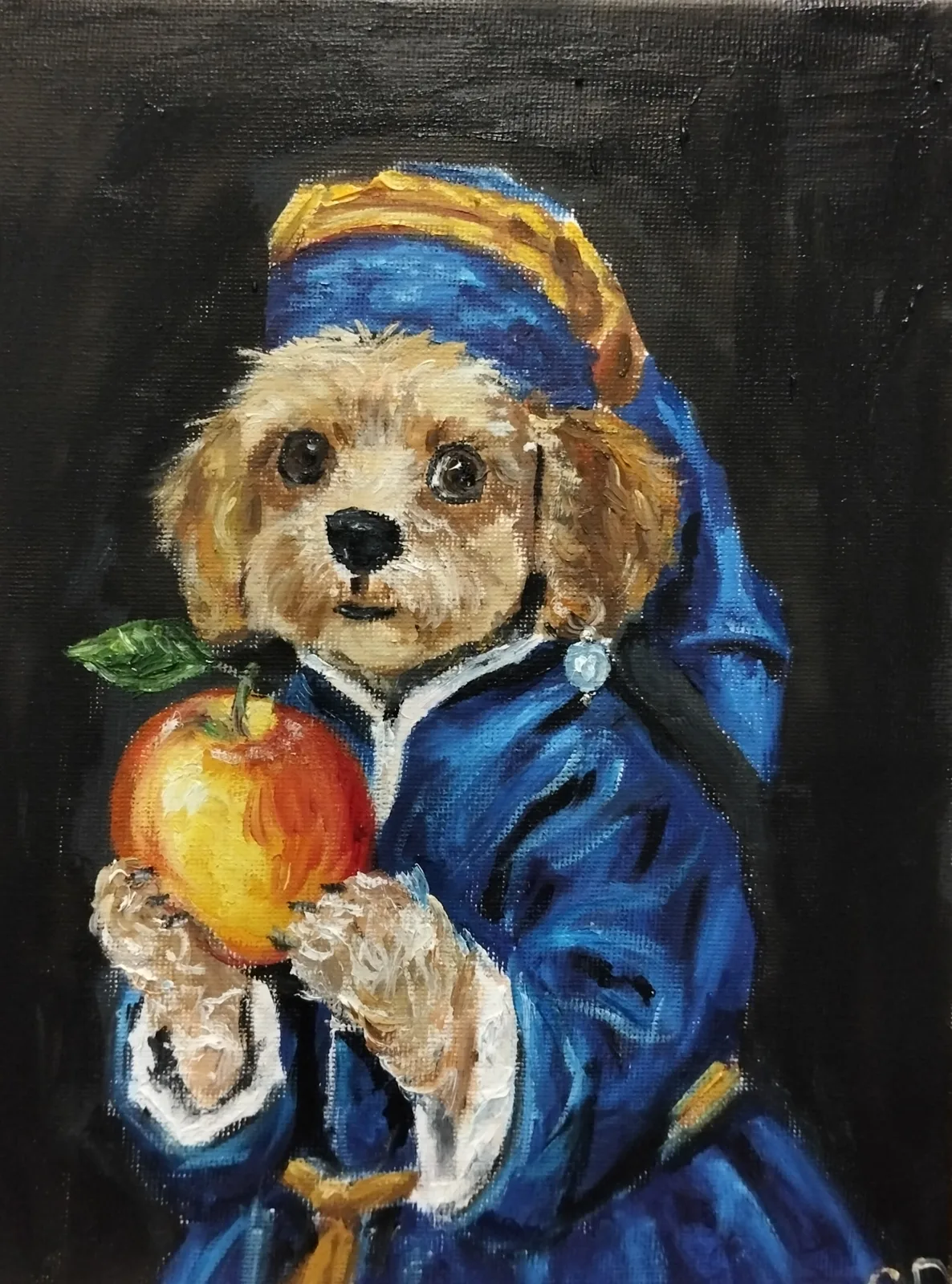Картина «Фанечка с яблочком» — Светлана Рихард, Анималистика, аукцион Artstore