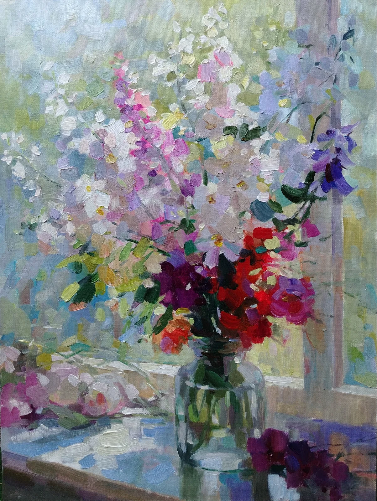 Картина «Букет у окна» — Юлия Барсова, Натюрморт, аукцион Artstore