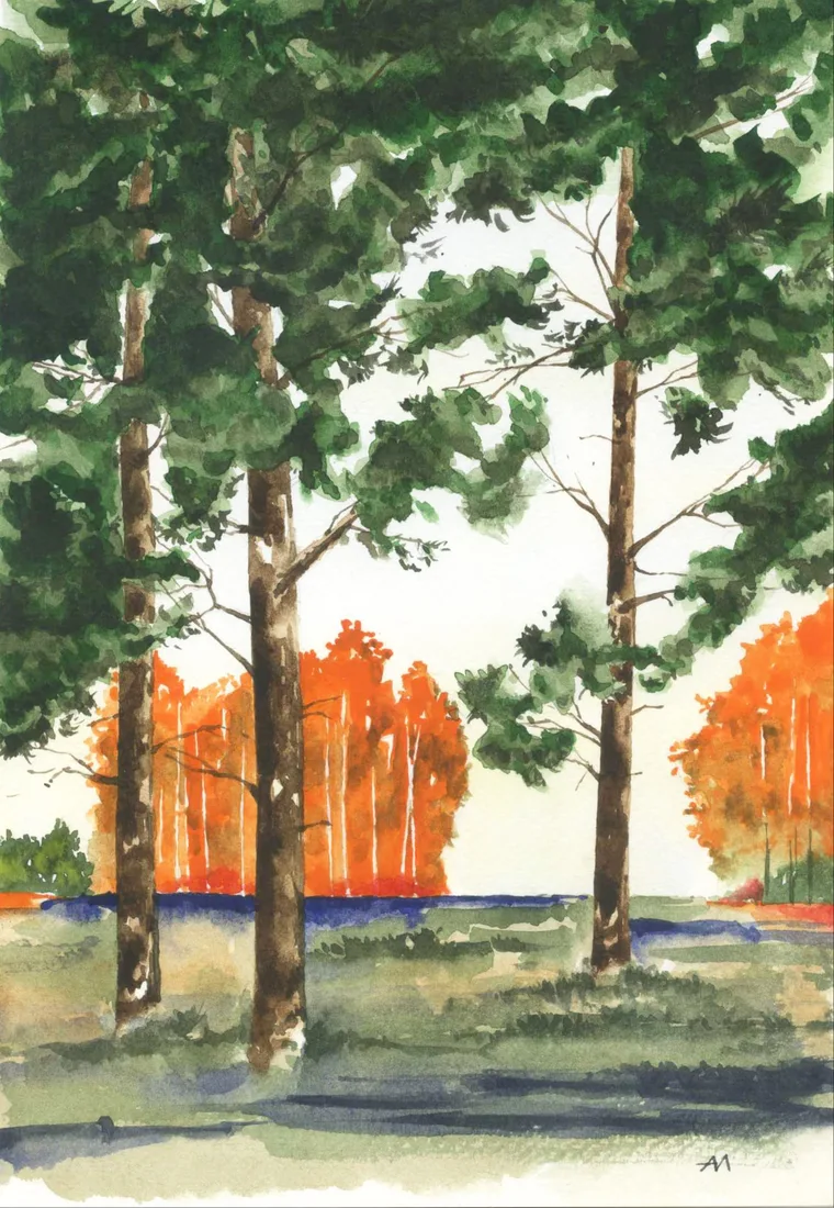 Картина «"Яркая осень"» — Алексей Магарам, Пейзаж, аукцион Artstore