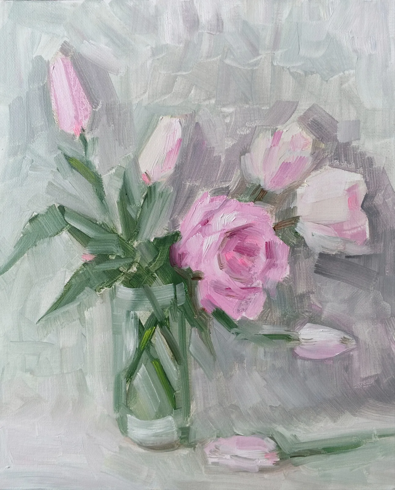 Картина «Пионовидные тюльпаны» — Ольга Игнатьева, Натюрморт, аукцион Artstore