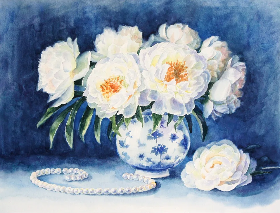 Картина «Пионы» — Татьяна Сазонова, Натюрморт, аукцион Artstore