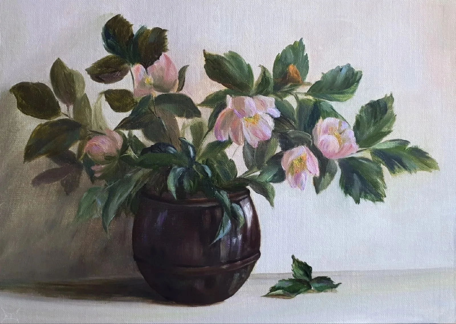 Картина «"Шиповник".» — Елена Сотникова, Натюрморт, аукцион Artstore