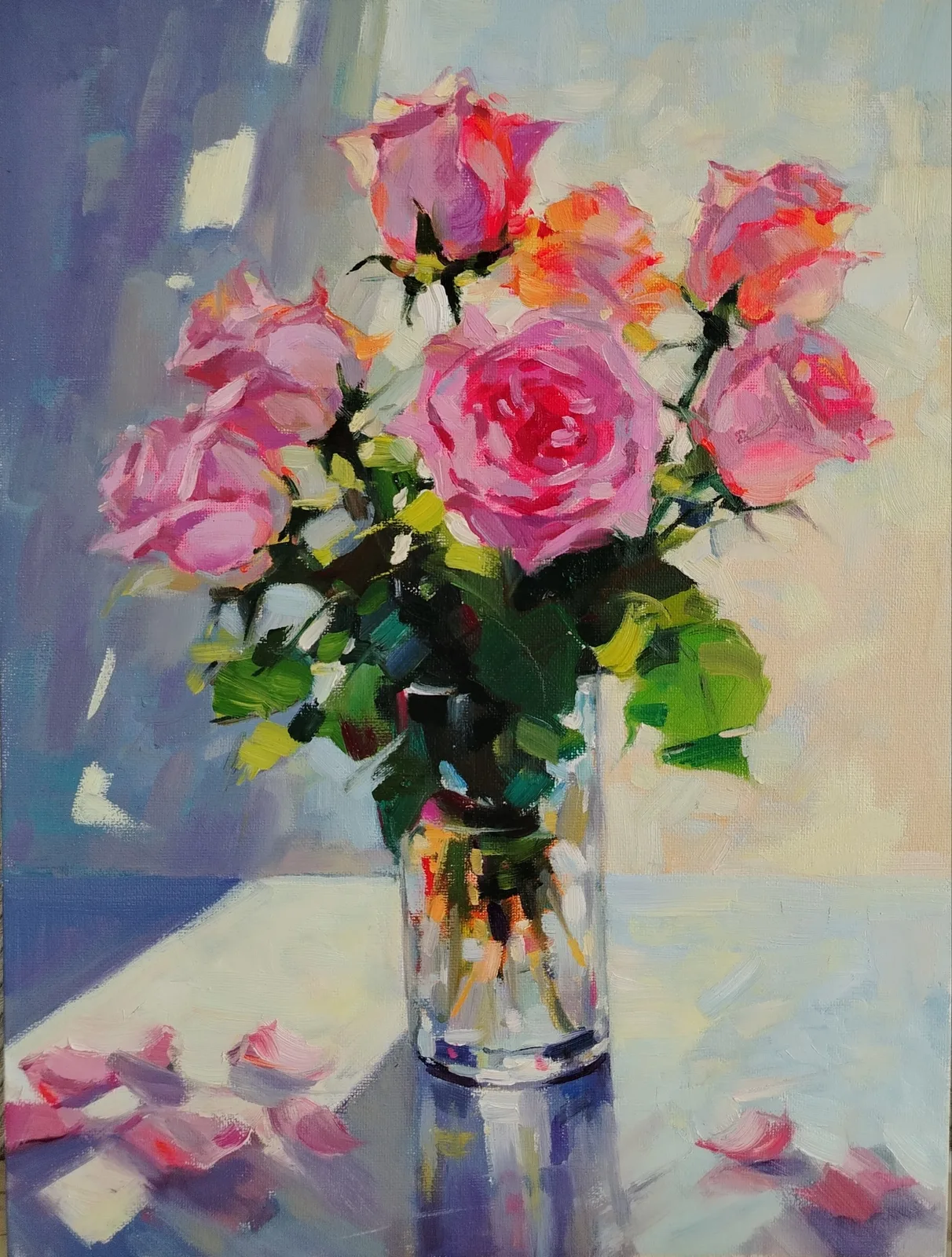 Картина «Розовый этюд» — Юлия Барсова, Натюрморт, аукцион Artstore
