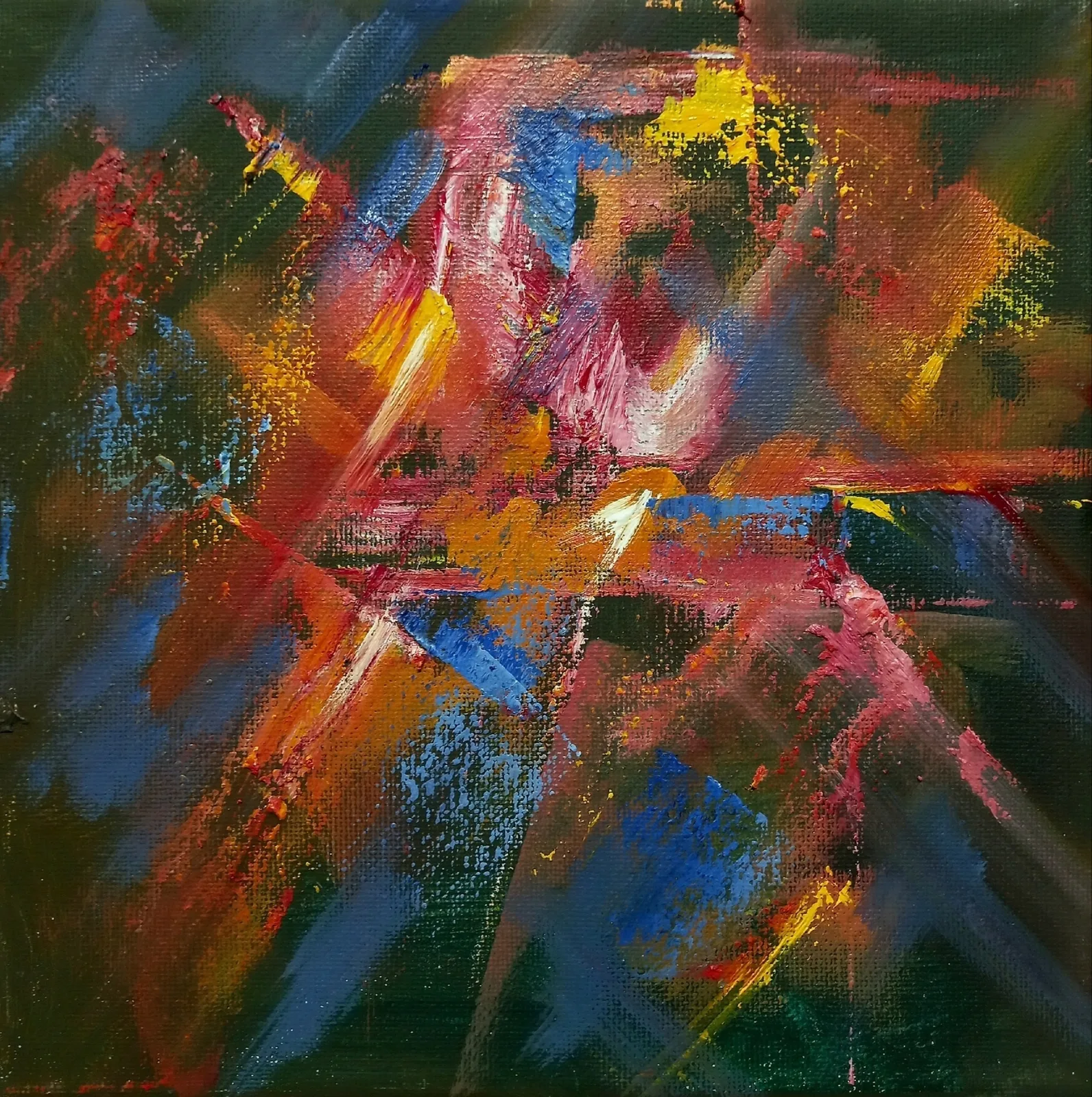 Картина «"Абстрактность ночных огней"» — Сергей Могилевский, Абстракция, аукцион Artstore