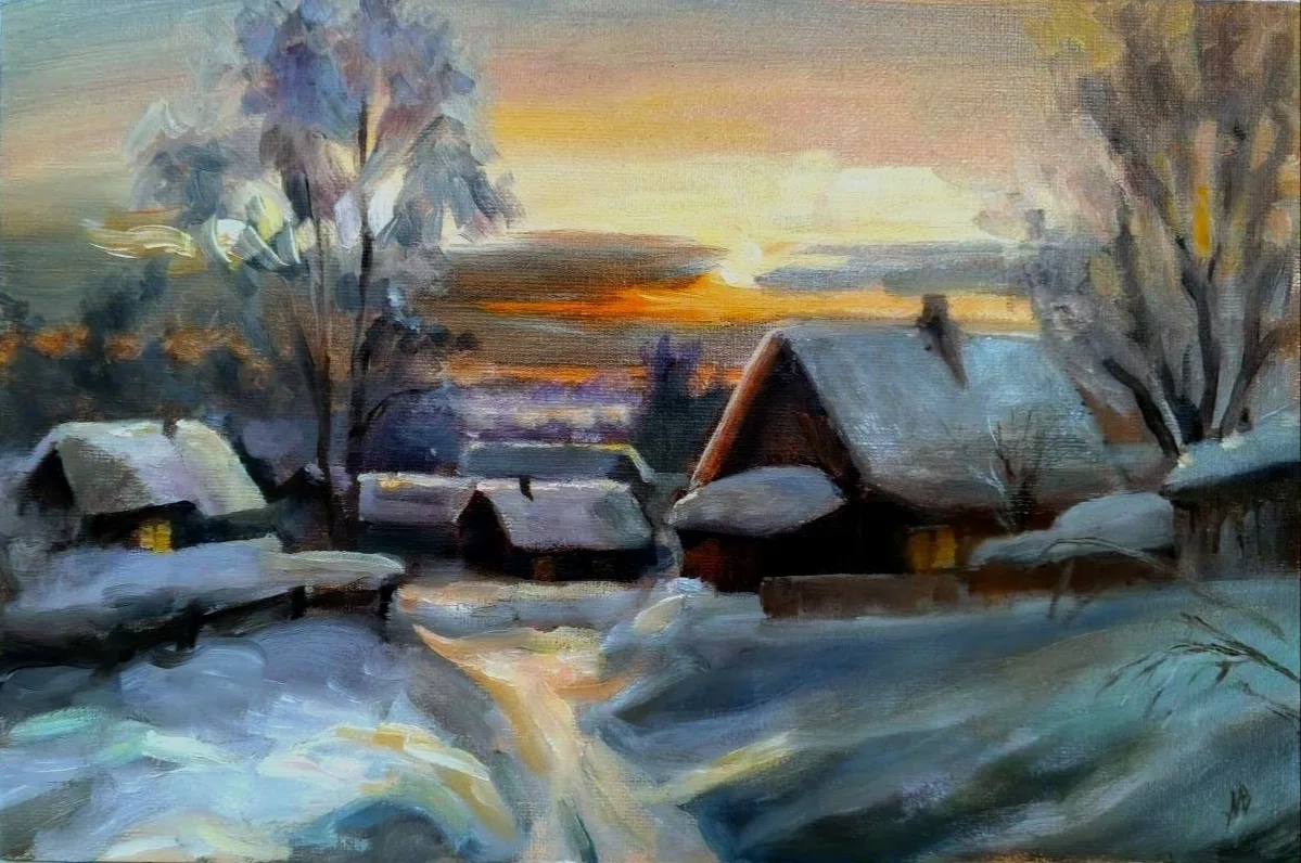 деревенский пейзаж