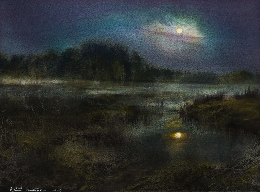 Картина «Ночь» — Юлия Стейнберг, Пейзаж, аукцион Artstore